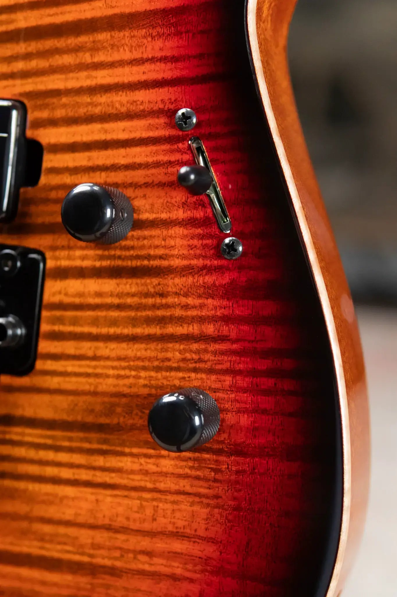 ESP USA Custom Shop M-II FR Electric Guitar - Tiger Eye Sunburst with Hardshell Case