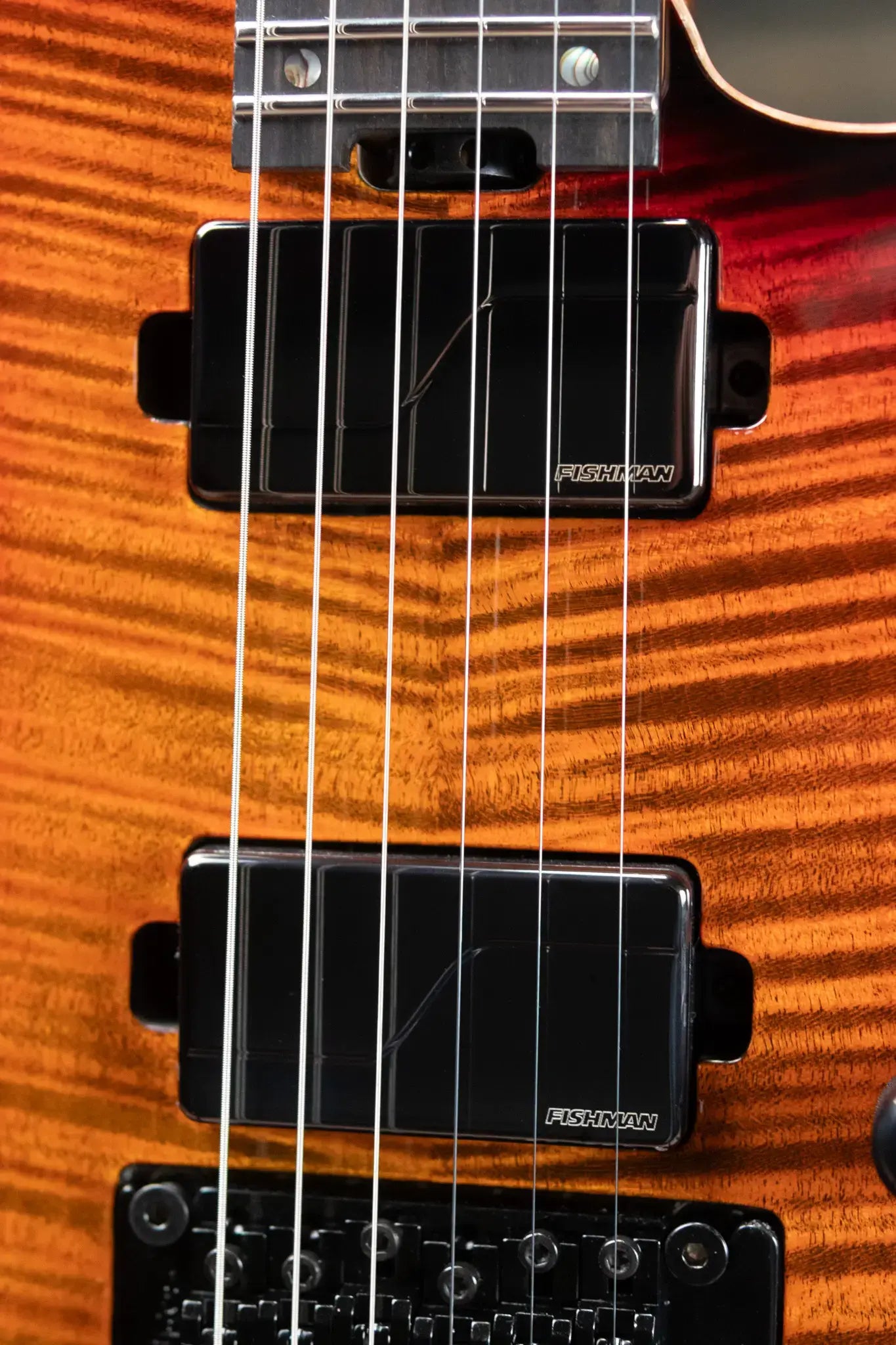 ESP USA Custom Shop M-II FR Electric Guitar - Tiger Eye Sunburst with Hardshell Case