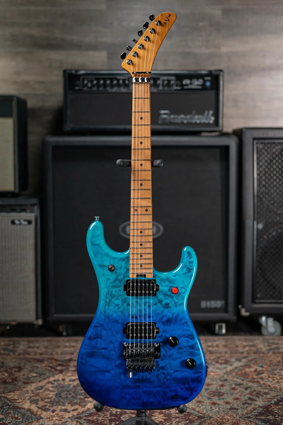 EVH 5150 Series DX QM Electric Guitar - Pacific Drift with Gig Bag