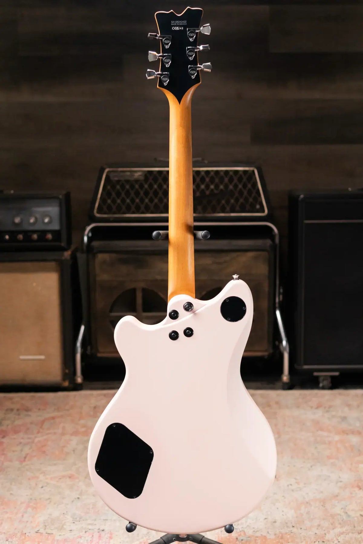 EVH Limited Edition SA-126 Special Semi-Hollow Electric Guitar - Satin Shell Pink with Ivory Case
