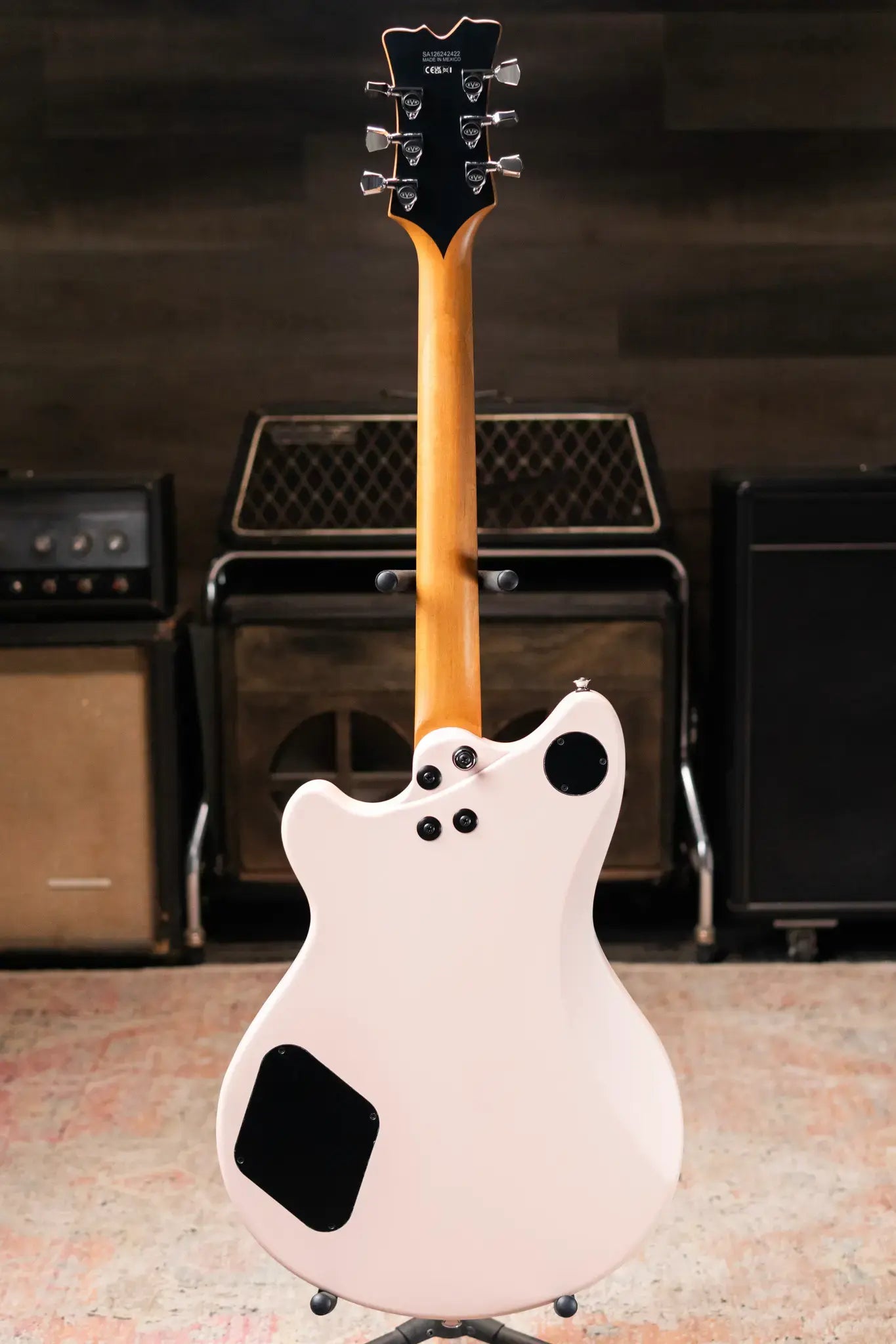 EVH Limited Edition SA-126 Special, Ebony Fingerboard Electric Guitar - Satin Shell Pink with Ivory Case
