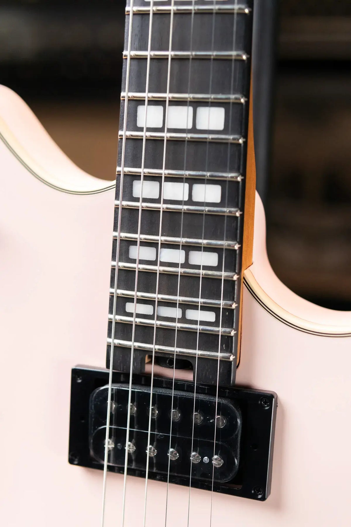 EVH Limited Edition SA-126 Special Semi-Hollow Electric Guitar - Satin Shell Pink with Ivory Case