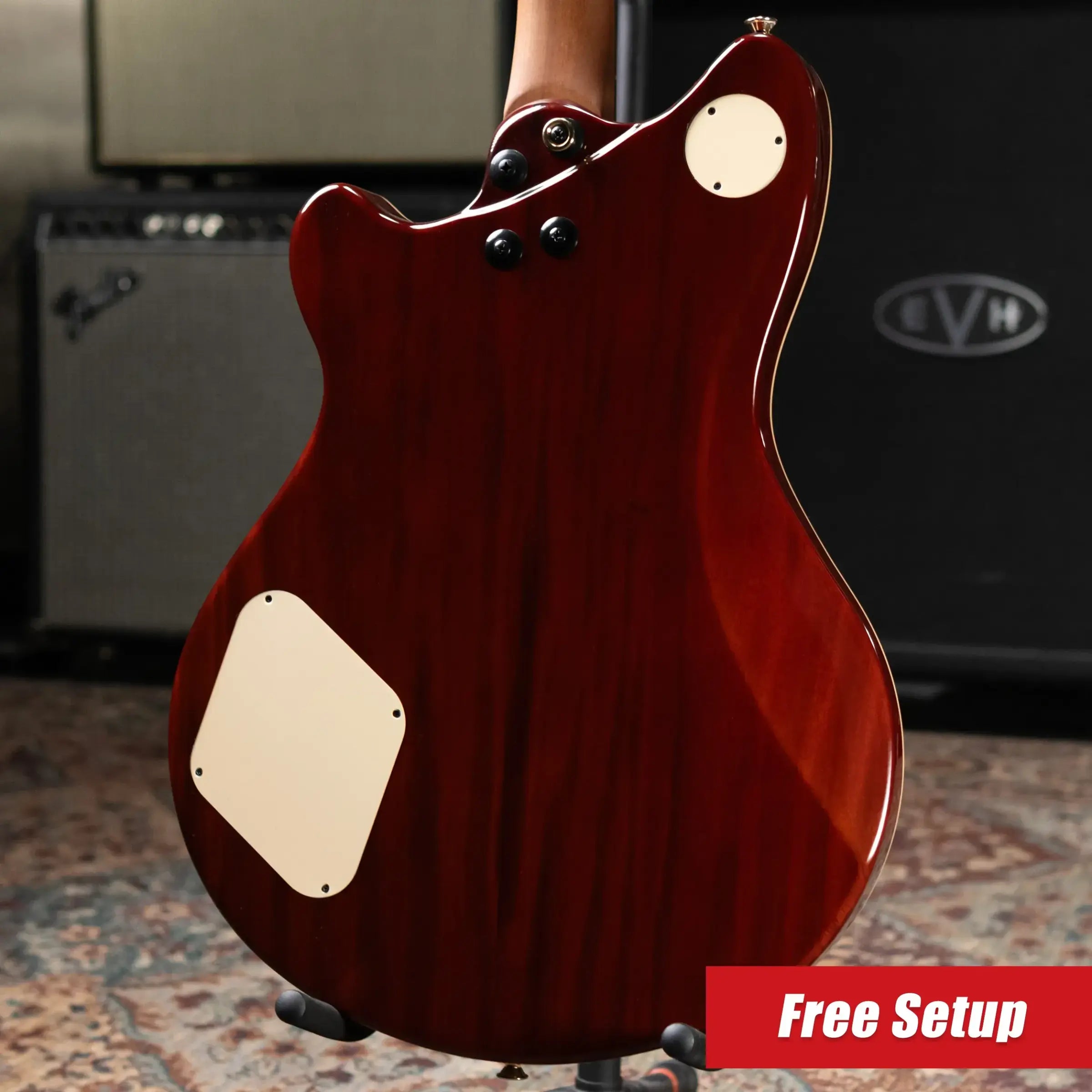 EVH SA-126 Special QM Semi-Hollow Electric Guitar - Tobacco Sunburst with Hardshell Case - Used