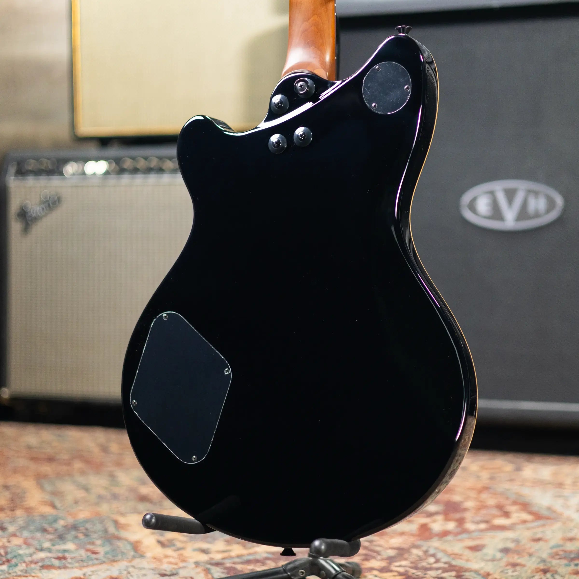 EVH SA-126 Standard Semi-Hollow Electric Guitar - Piano Black