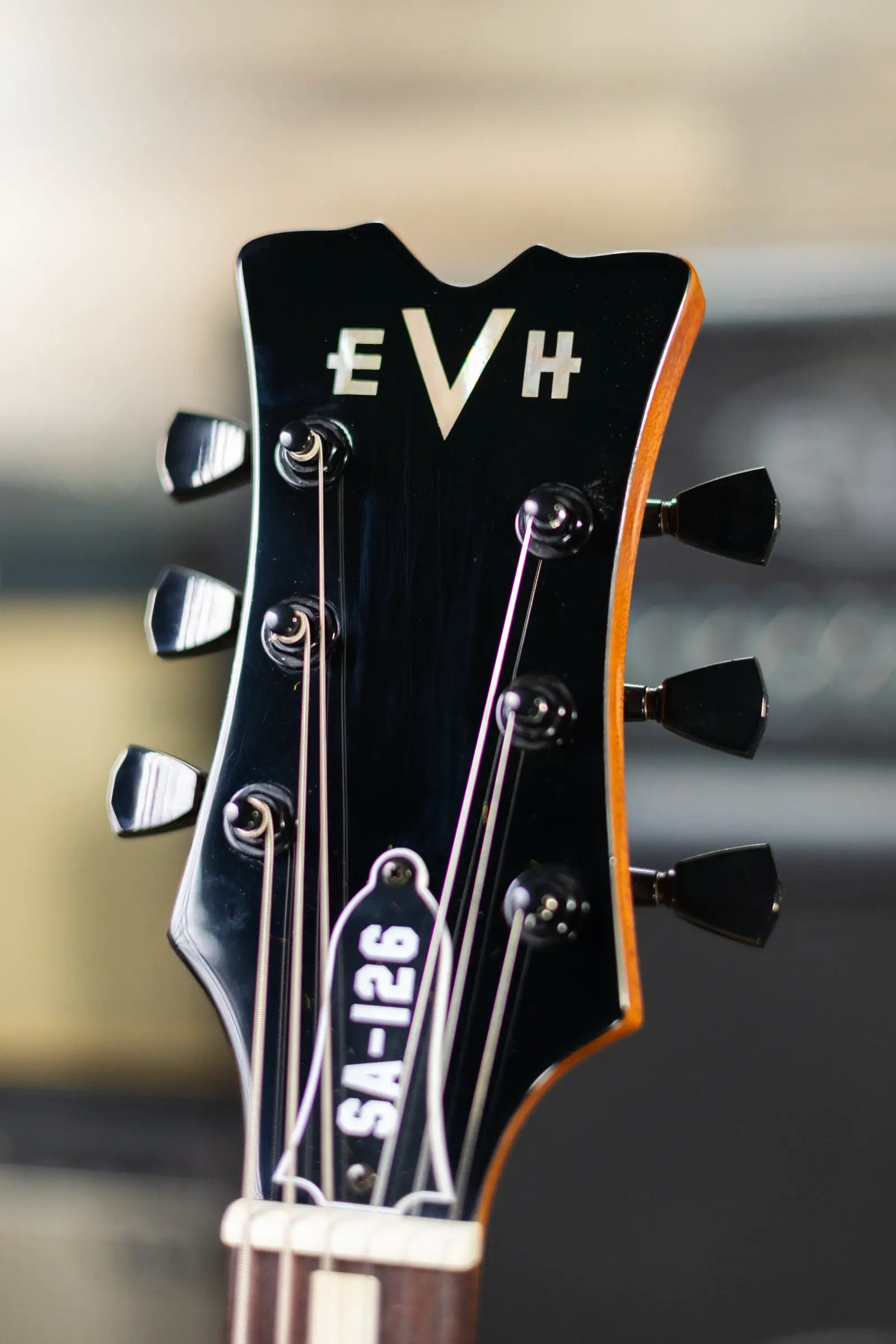 EVH SA-126 Standard Semi-Hollow Electric Guitar - Piano Black