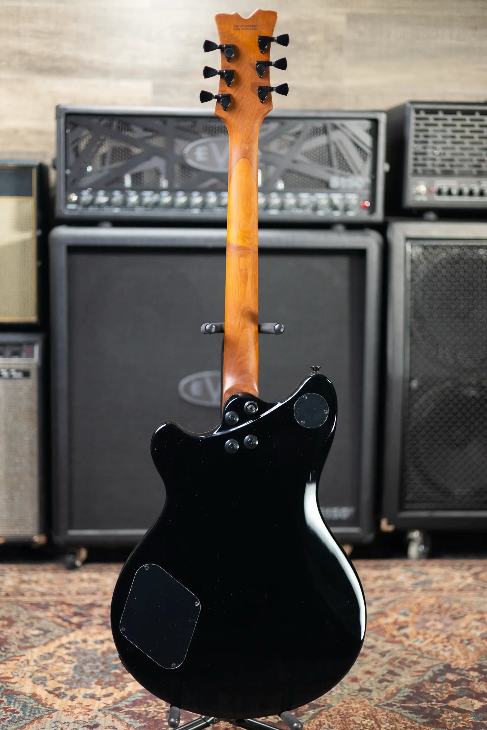 EVH SA-126 Standard Semi-Hollow Electric Guitar - Piano Black