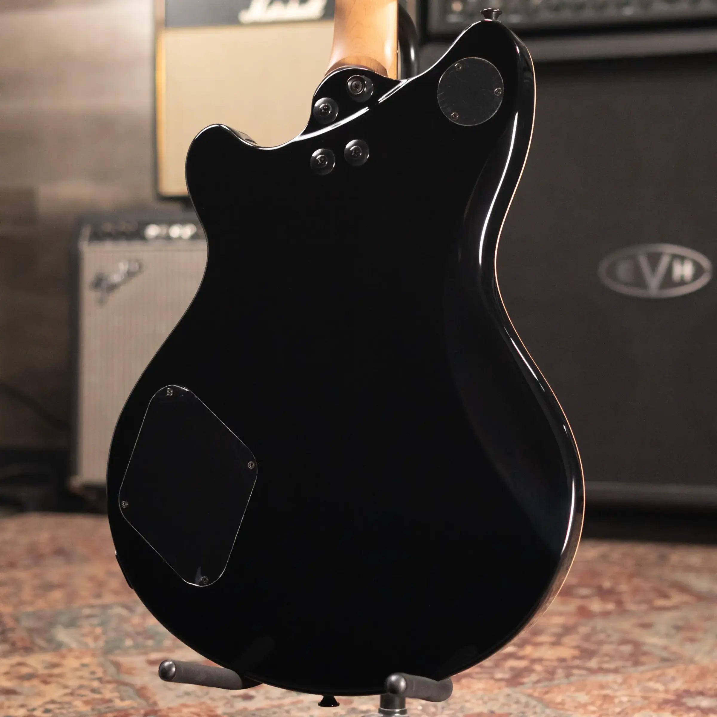 EVH SA-126 Standard Semi-Hollow Electric Guitar - Piano Black