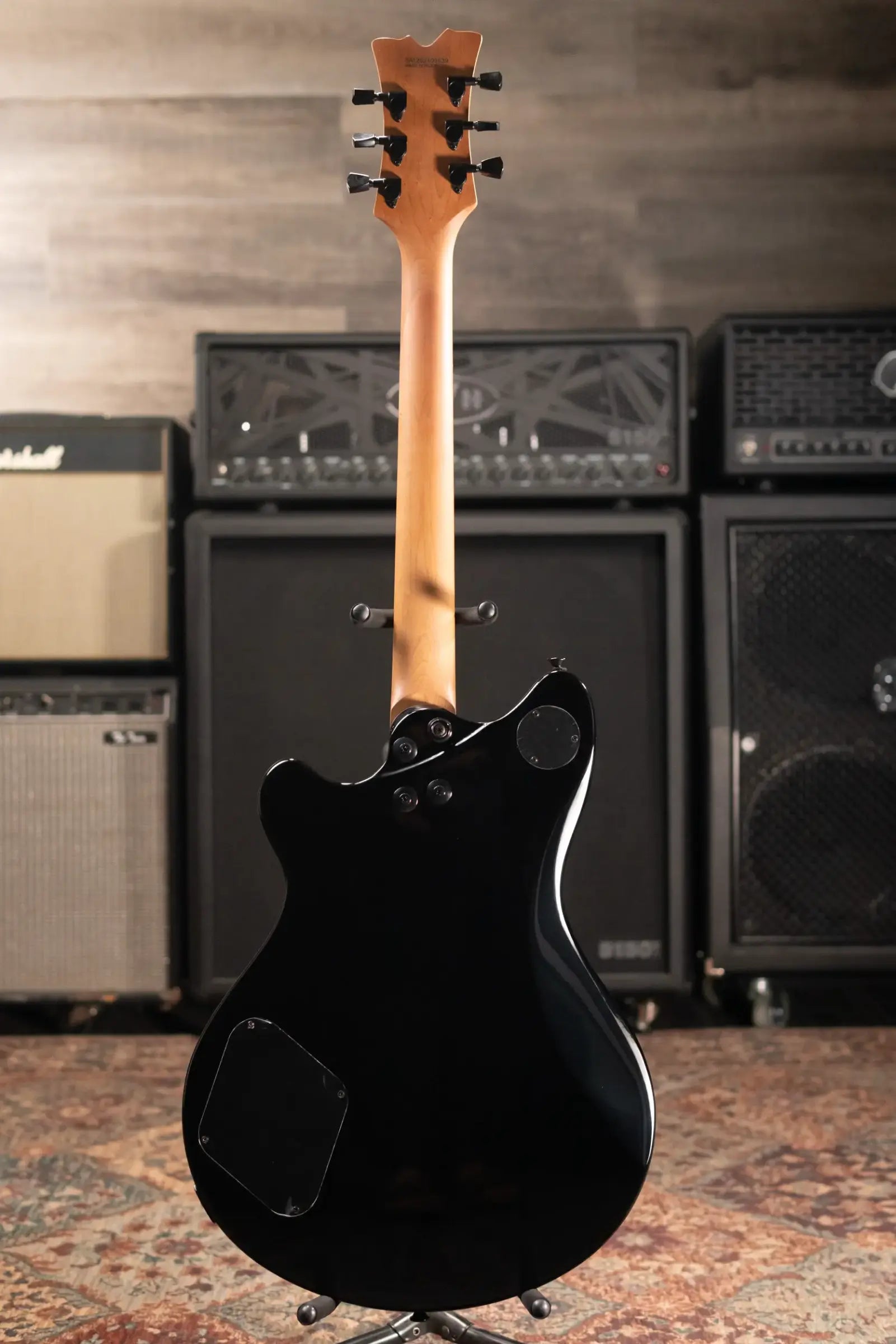 EVH SA-126 Standard Semi-Hollow Electric Guitar - Piano Black