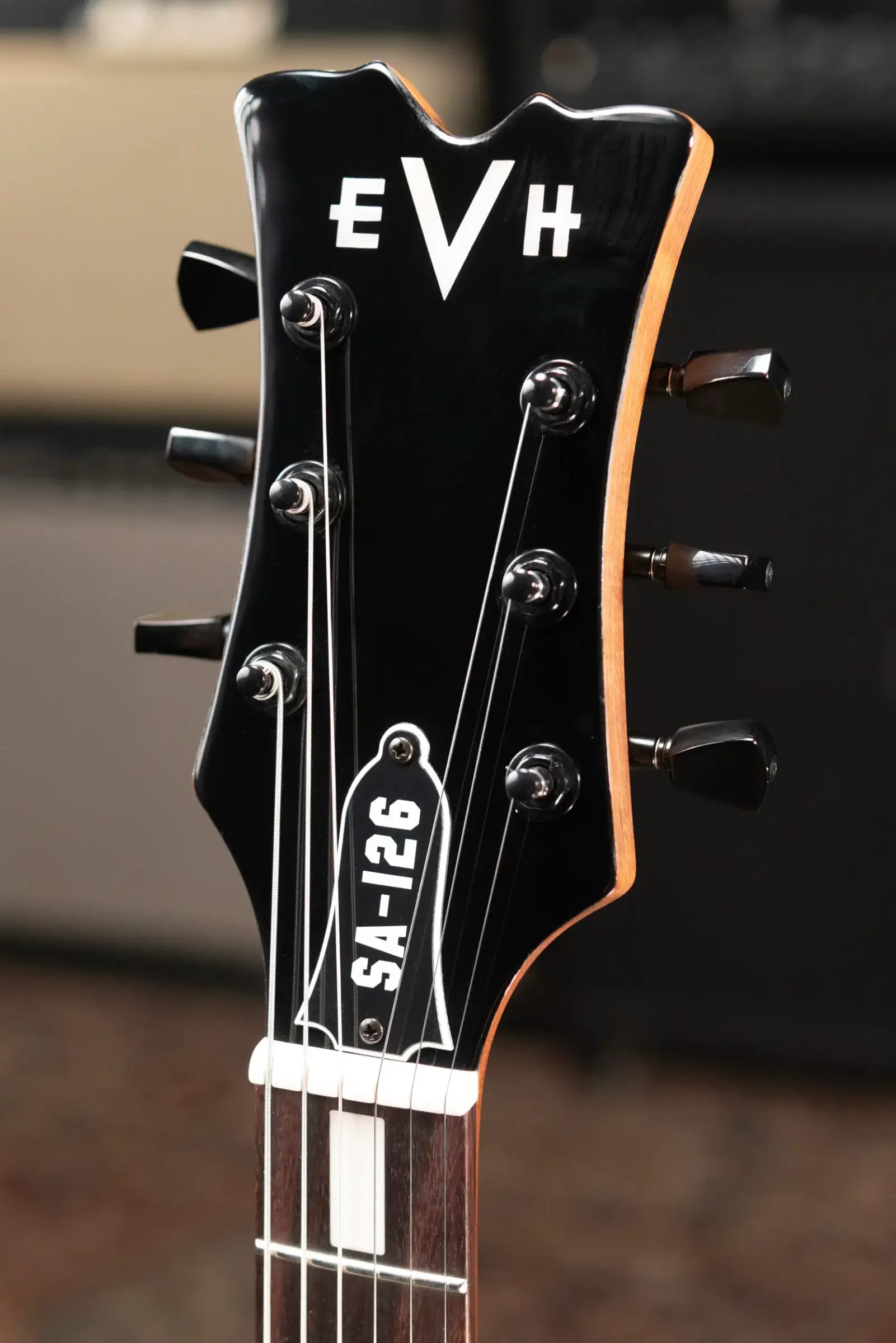 EVH SA-126 Standard Semi-Hollow Electric Guitar - Piano Black