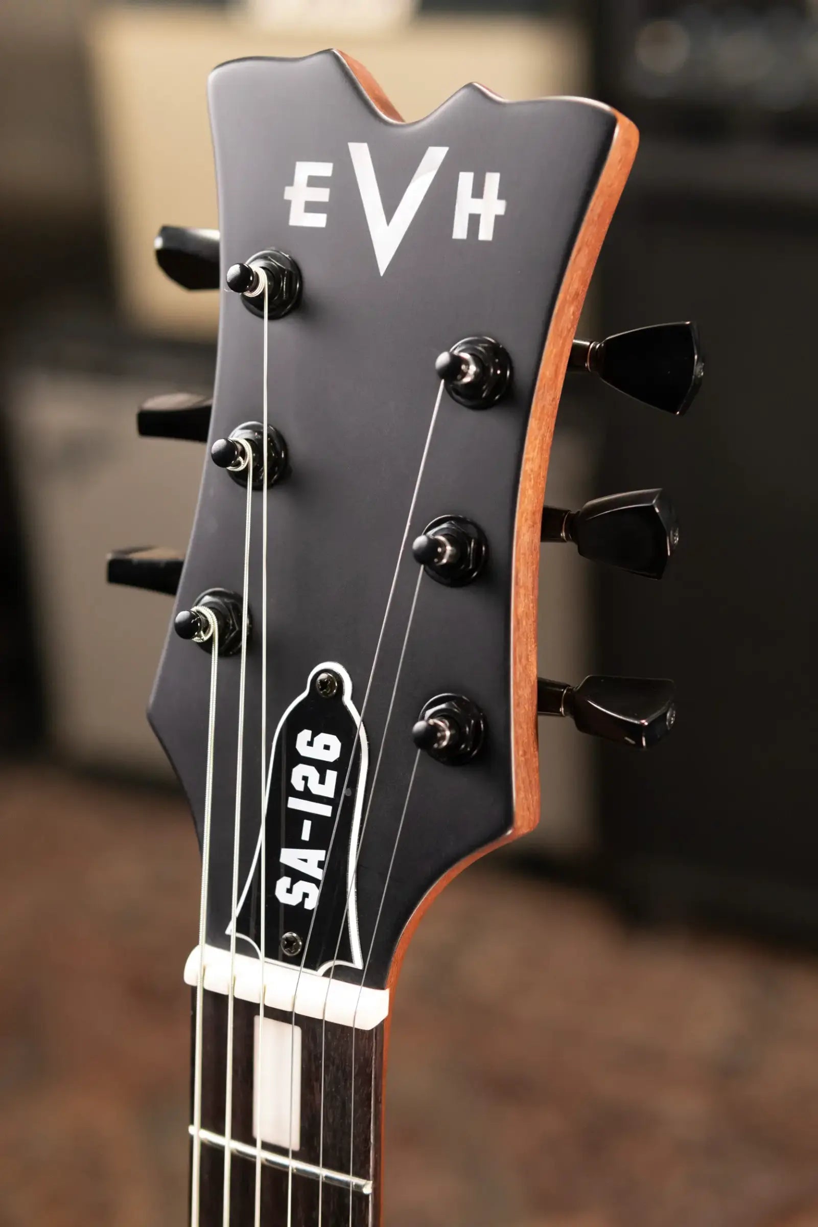 EVH SA-126 Standard Semi-Hollow Electric Guitar - Satin Vintage White