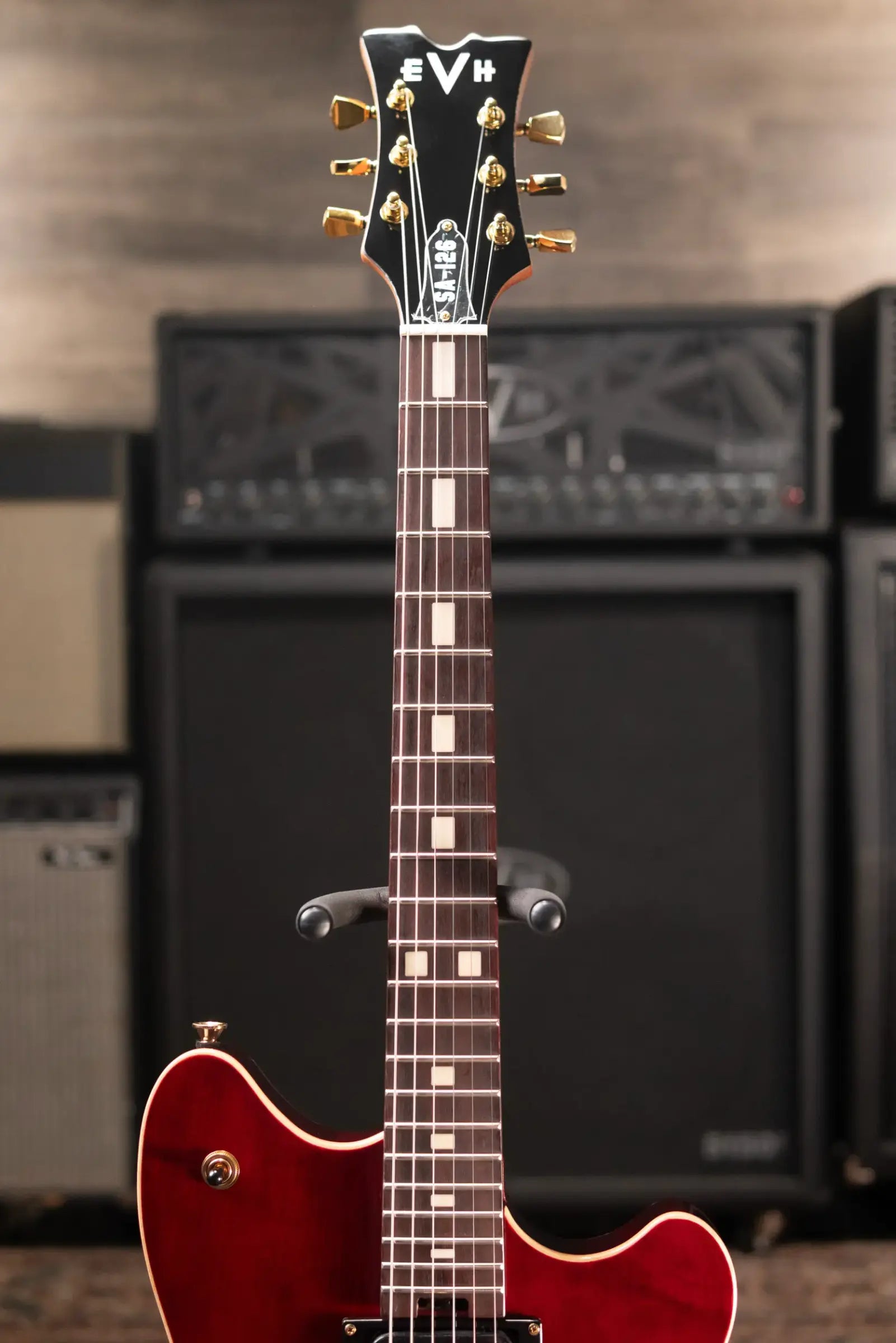EVH SA-126 Standard Semi-Hollow Electric Guitar - Wine Red