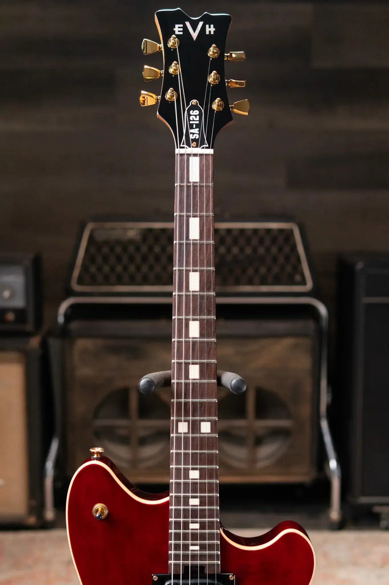EVH SA-126 Standard Semi-Hollow Electric Guitar - Wine Red