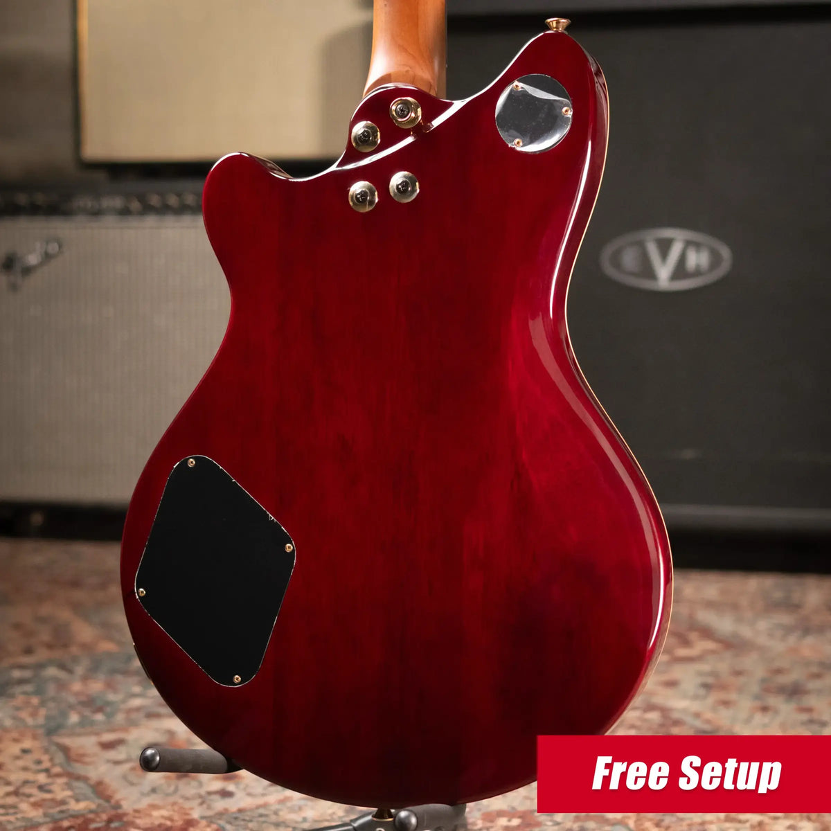 EVH SA-126 Standard Semi-Hollow Electric Guitar - Wine Red