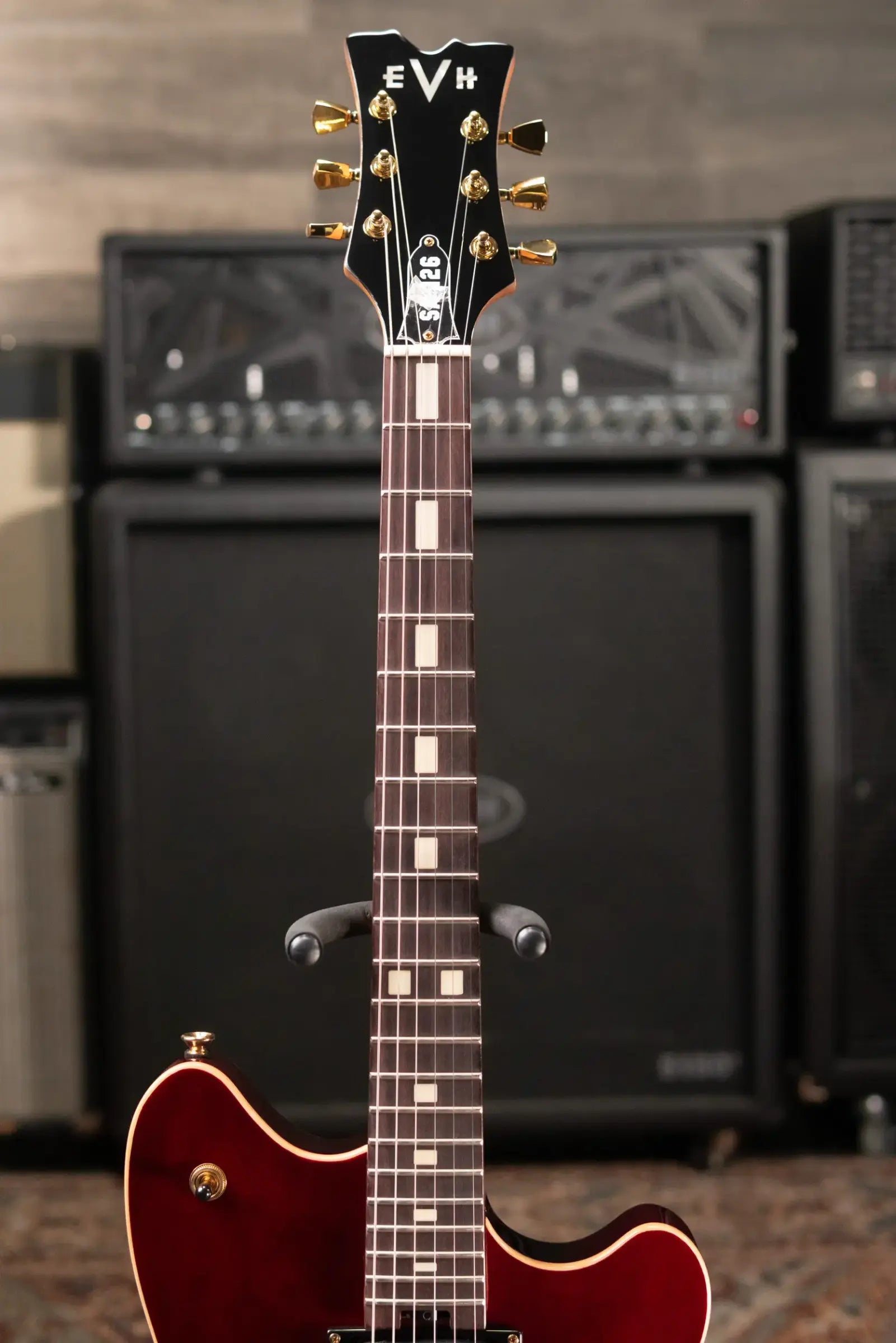 EVH SA-126 Standard Semi-Hollow Electric Guitar - Wine Red