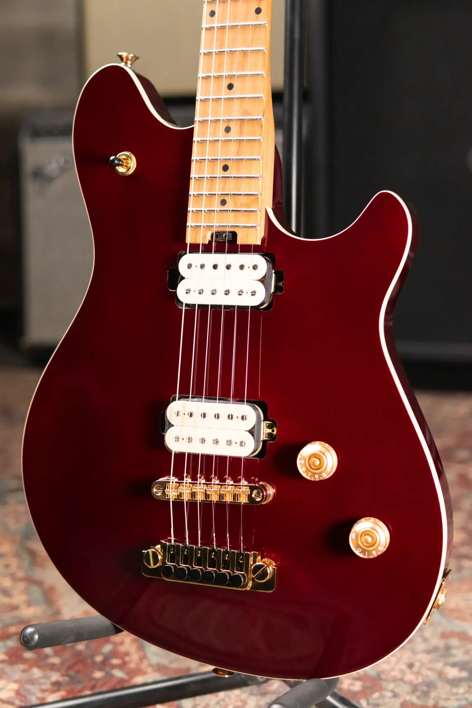 EVH Wolfgang Special TOM Electric Guitar, Baked Maple Fingerboard - Oxblood - Demo Model