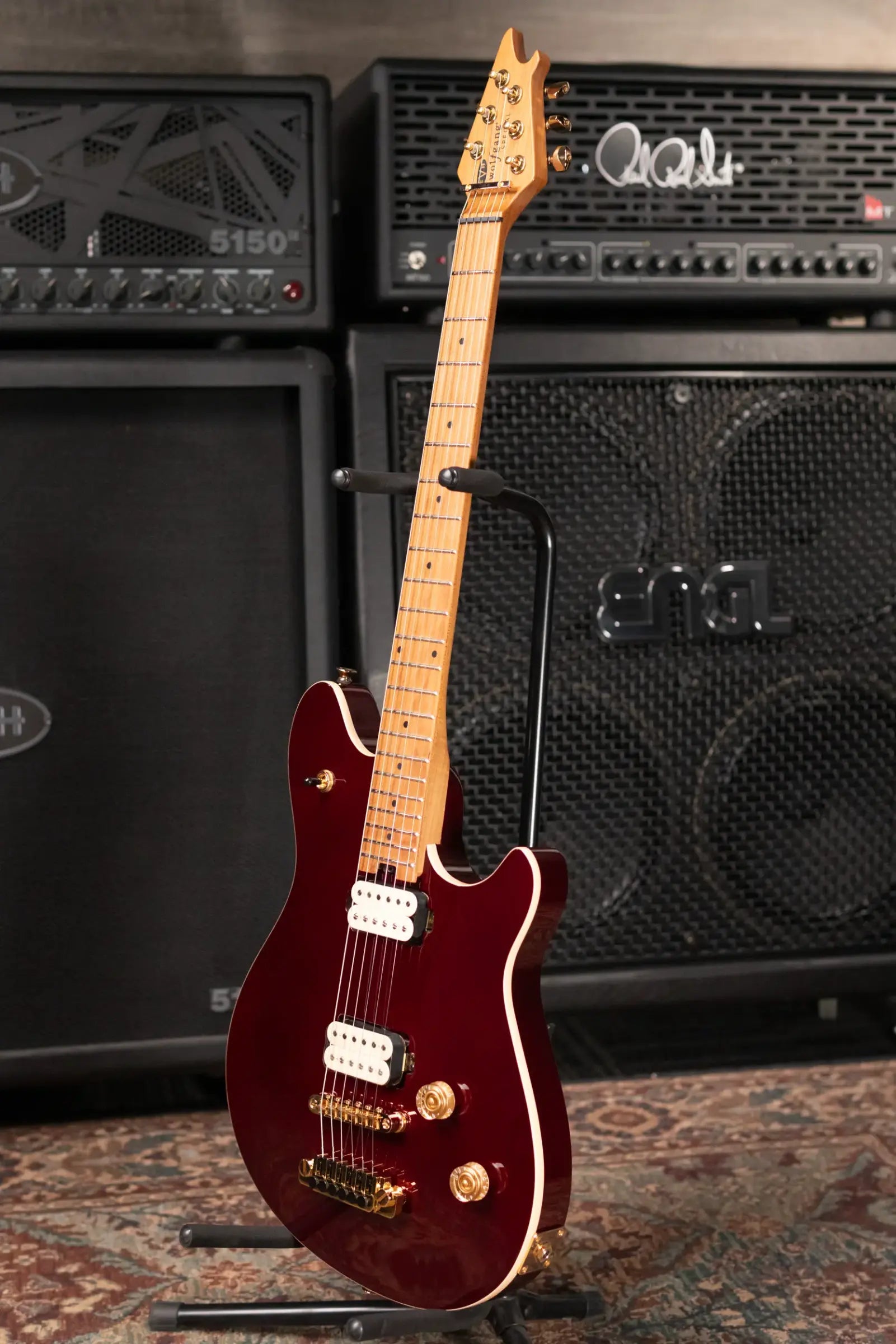 EVH Wolfgang Special TOM Electric Guitar, Baked Maple Fingerboard - Oxblood