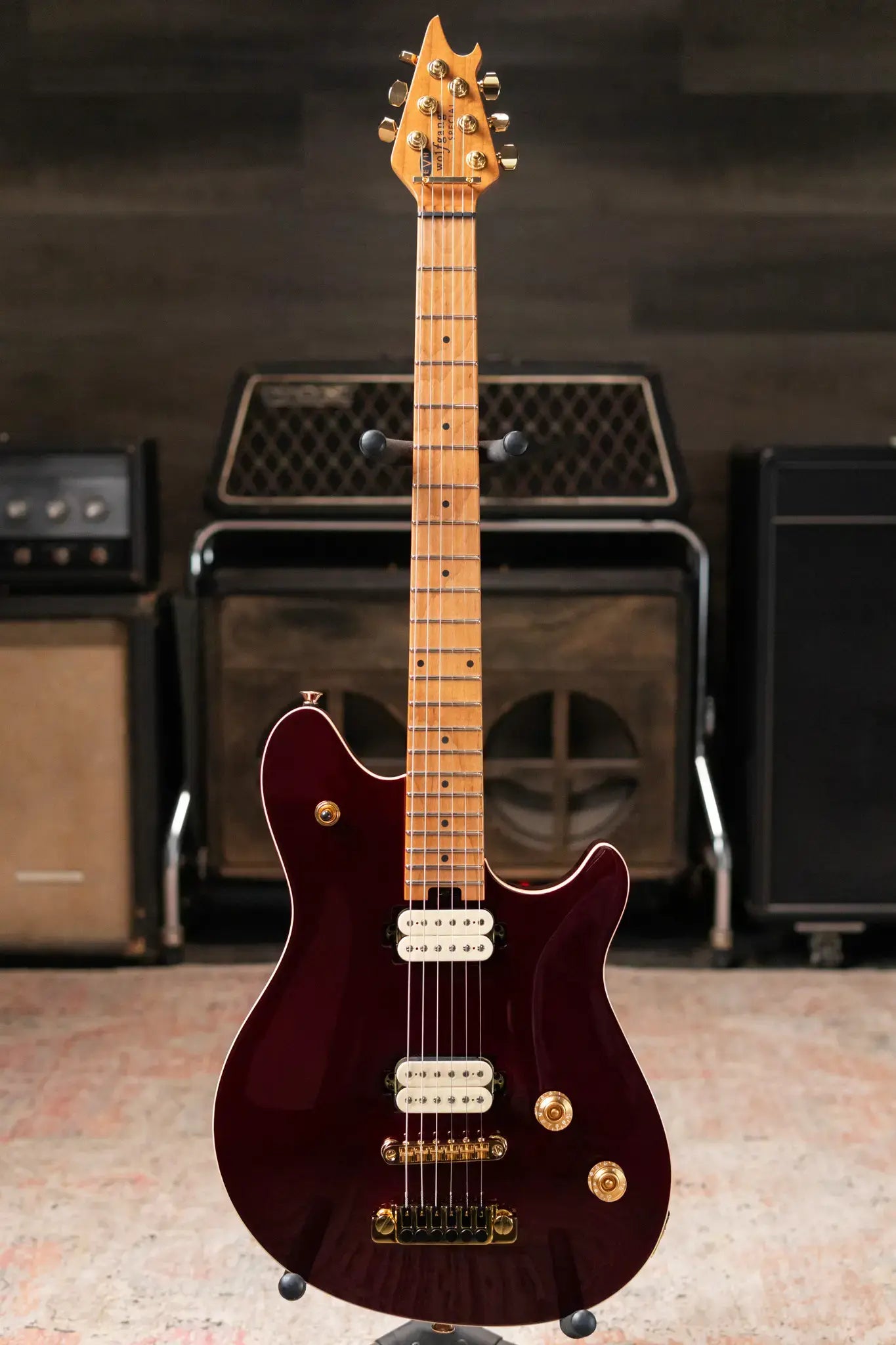 EVH Wolfgang Special TOM Electric Guitar, Baked Maple Fingerboard - Oxblood