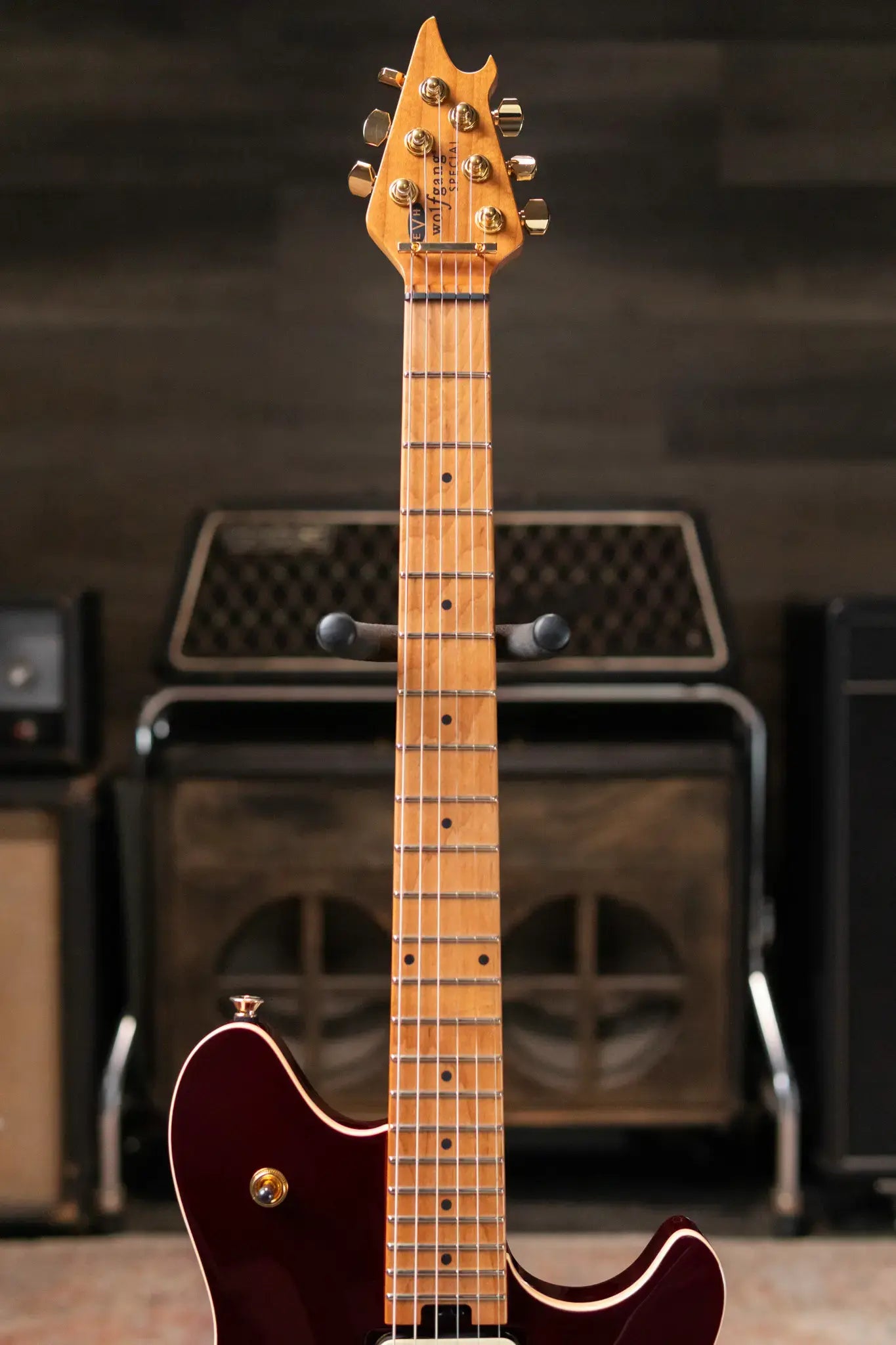 EVH Wolfgang Special TOM Electric Guitar, Baked Maple Fingerboard - Oxblood