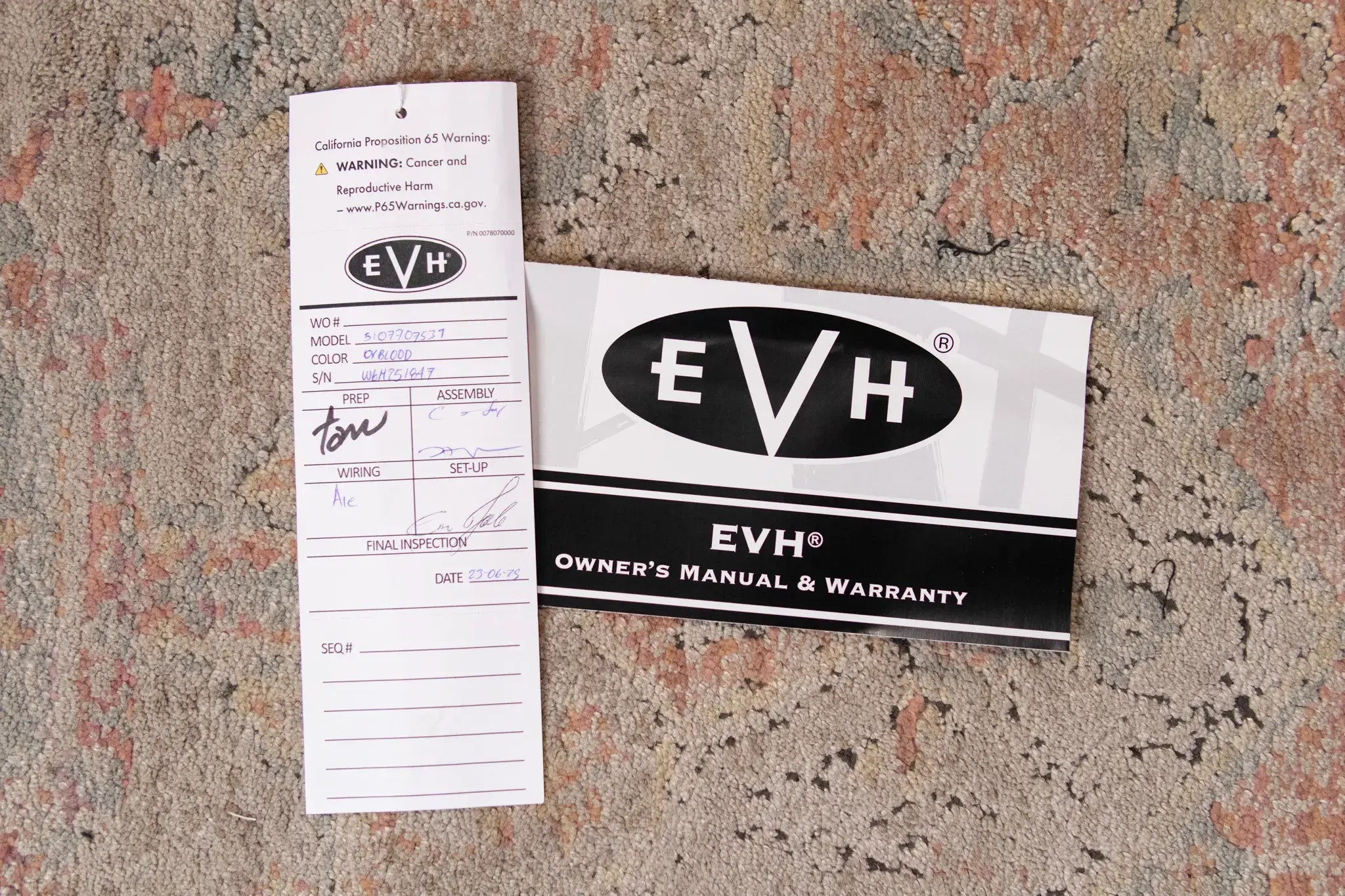 EVH Wolfgang Special TOM Electric Guitar, Baked Maple Fingerboard - Oxblood