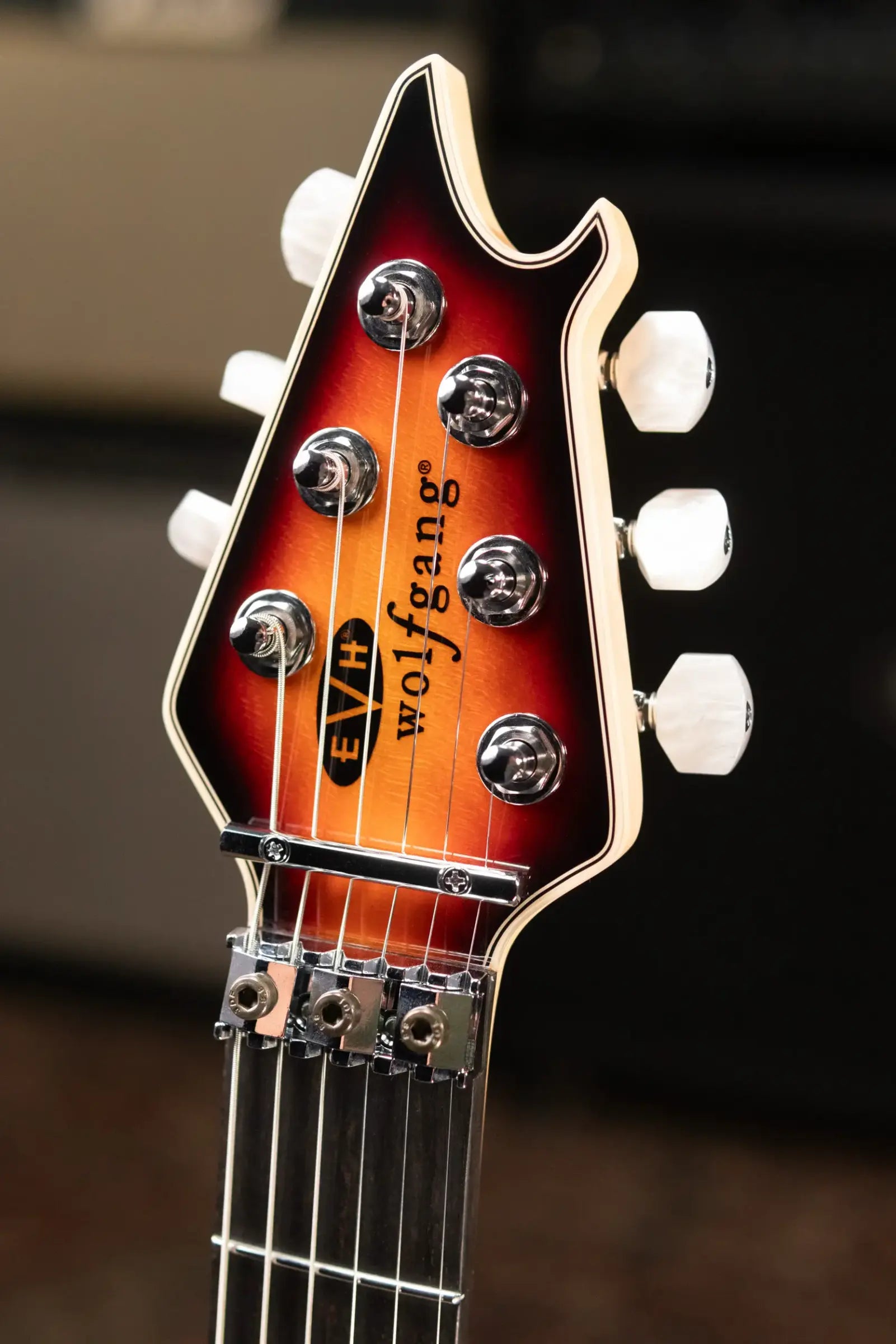 EVH Custom Shop USA Wolfgang Electric Guitar - 5A Flamed Maple 3-Tone Sunburst with Hardshell Case