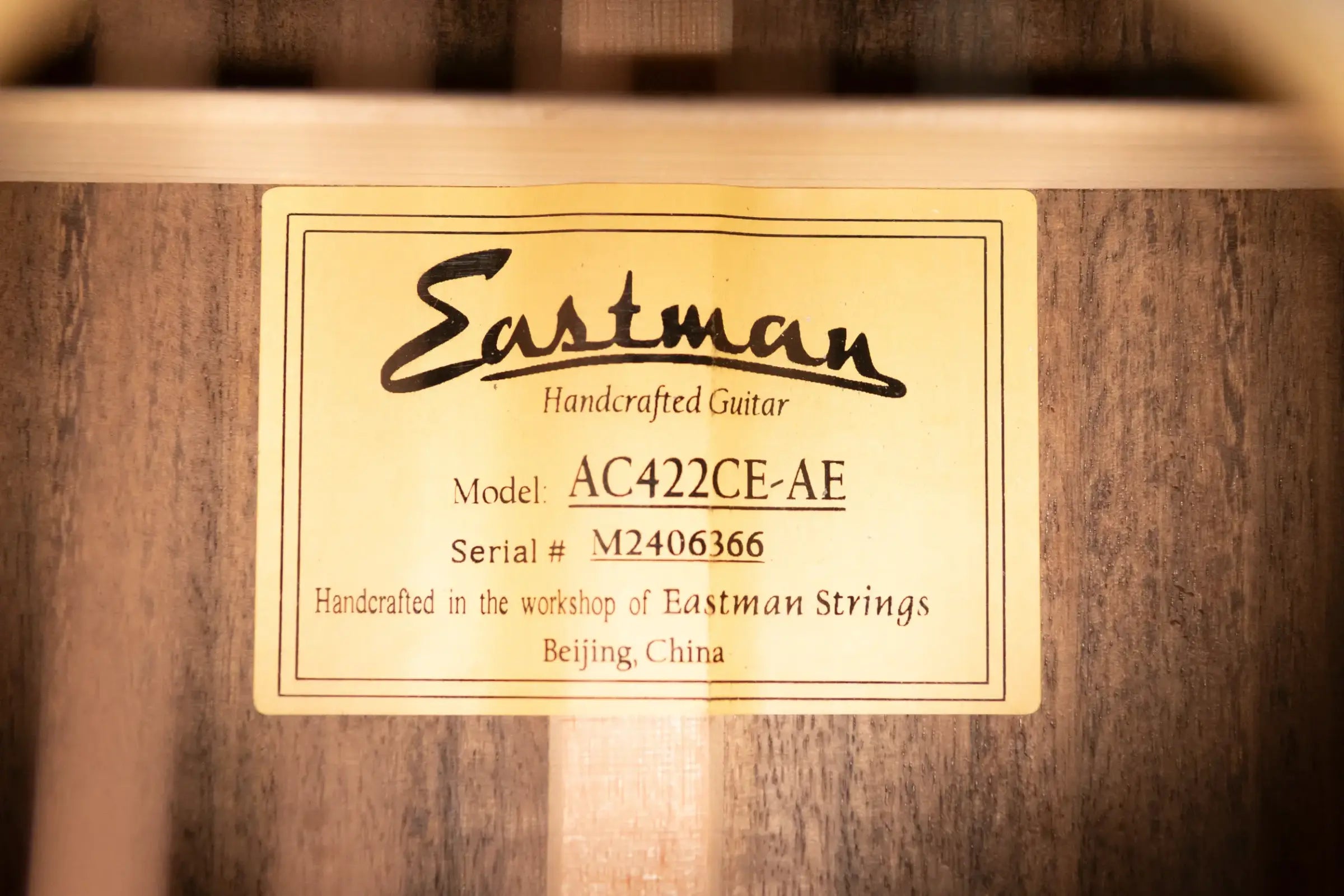 Eastman AC422CE-AE Acoustic/Electric Guitar with Hardshell Case