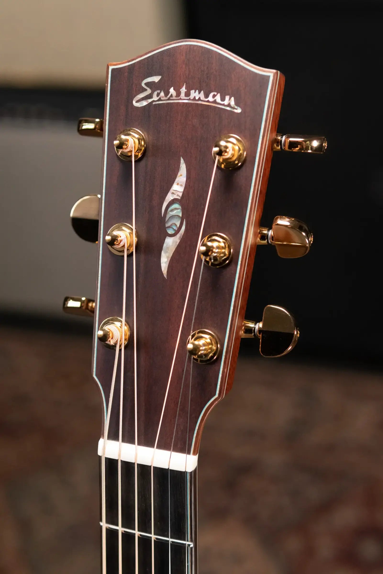 Eastman AC722ce Grand Auditorium Acoustic/Electric Guitar with Hardshell Case