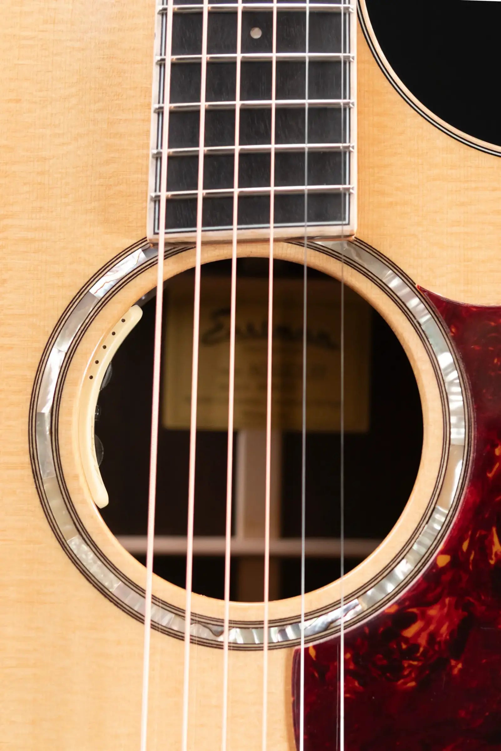 Eastman AC822CE-FF Fan Fret Grand Auditorium Acoustic/Electric Guitar with Hardshell Case