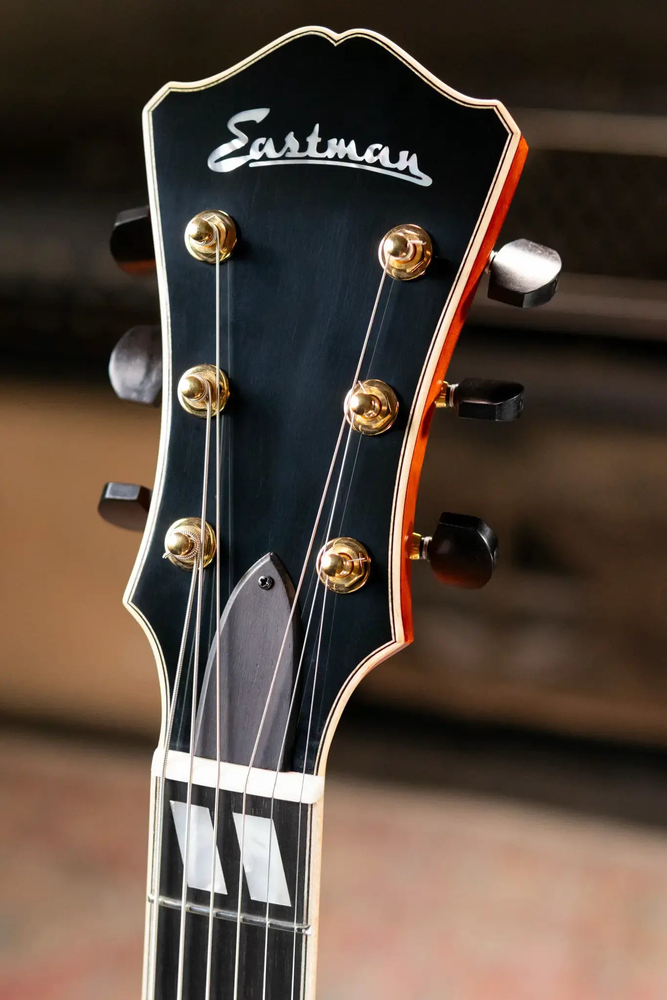 Eastman AR580CE-HB Archtop Electric Guitar - Honey Burst with Hardshell Case