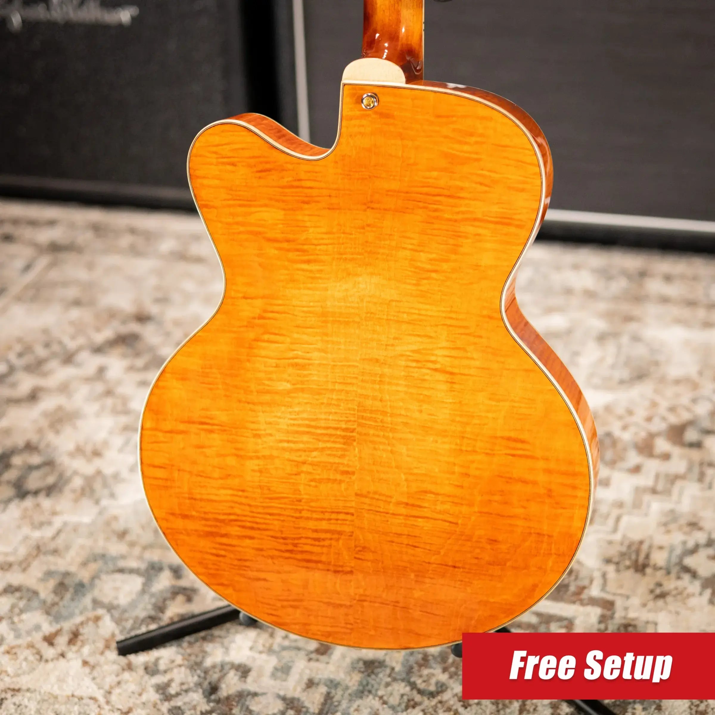 Eastman AR580CE-HB Archtop Electric Guitar - Honey Burst with Hardshell Case
