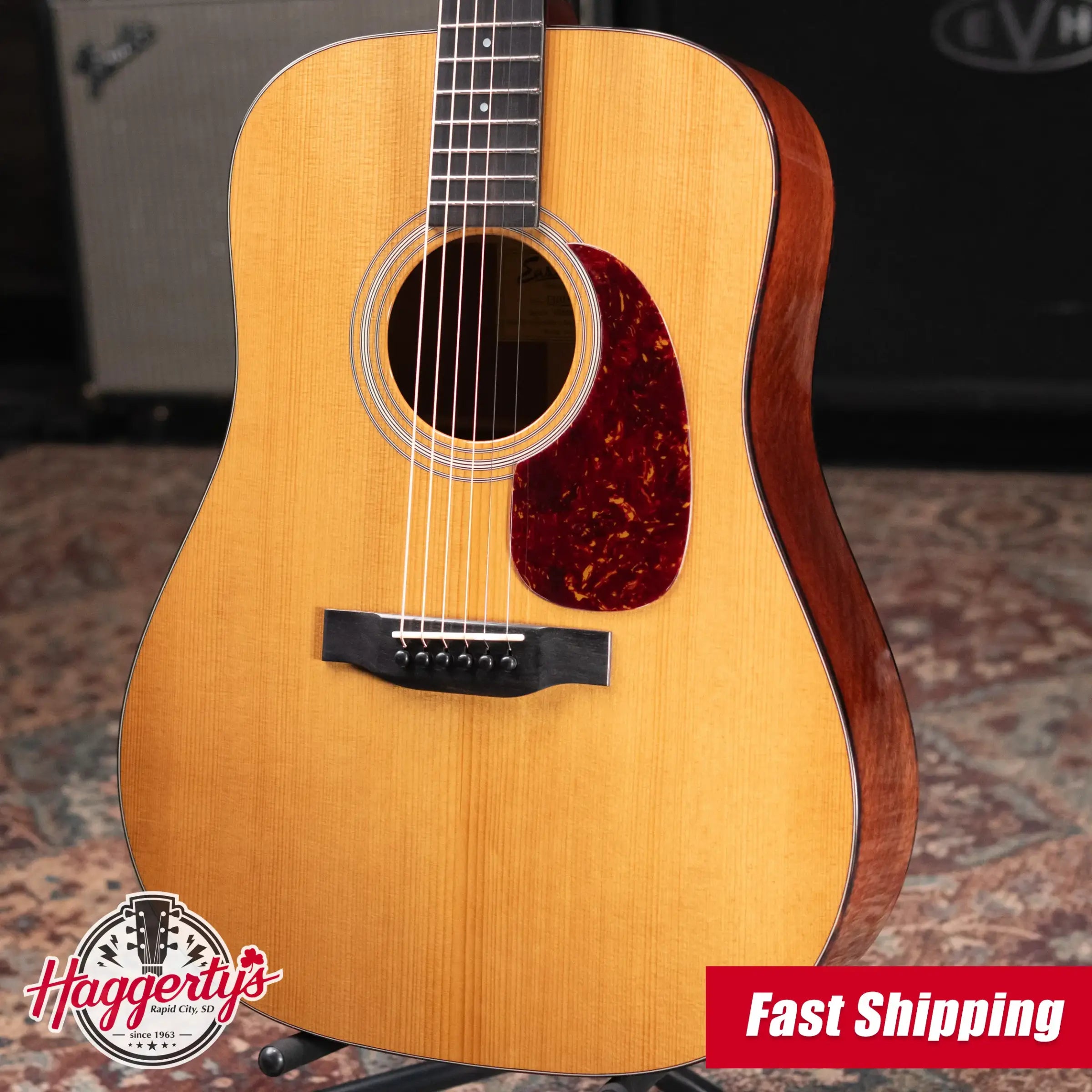 Eastman E10D-TC Dreadnought Acoustic Guitar with Hardshell Case