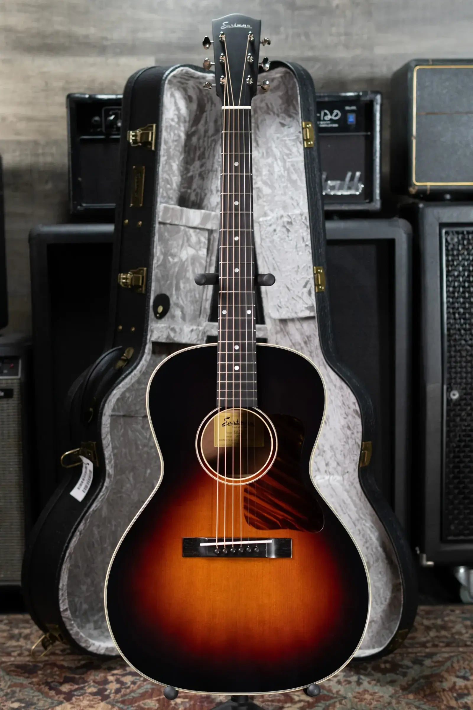 Eastman E10 OOSS-TC Acoustic Guitar - Sunburst with Hardshell Case