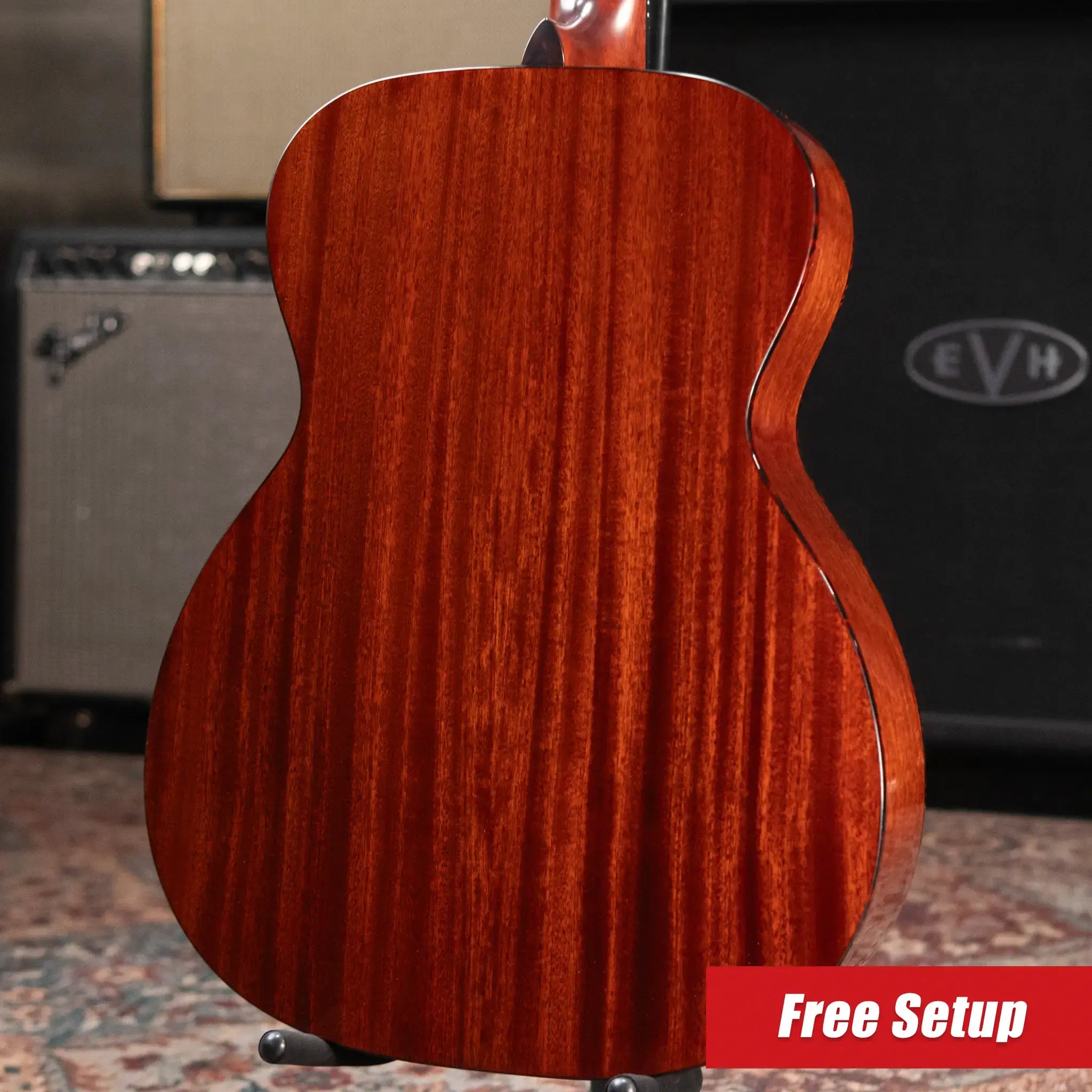 Eastman E1OM-DLX Acoustic/Electric Guitar with Gig Bag