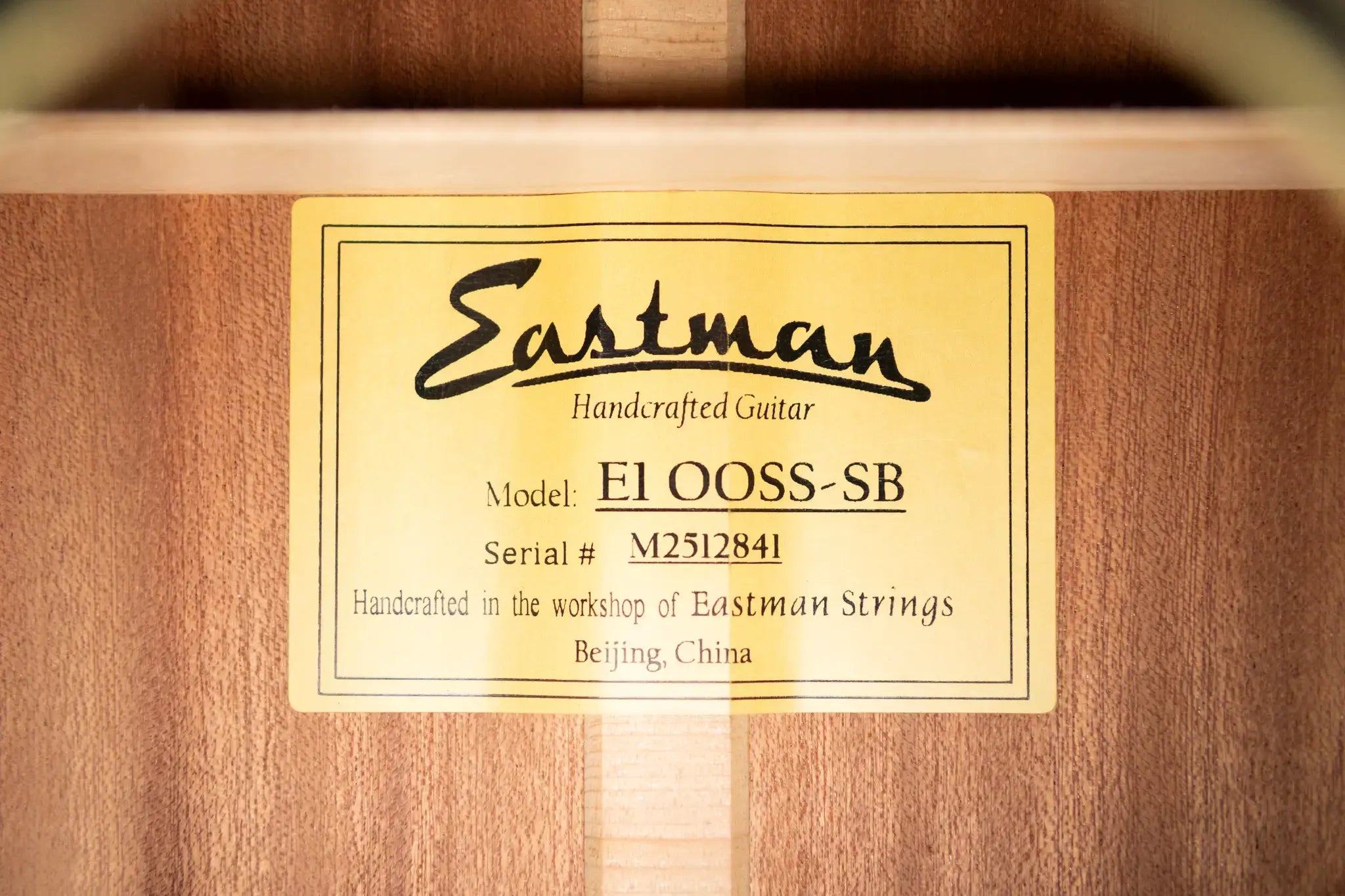 Eastman E1OOSS-SB Acoustic Guitar - Sunburst with Gig Bag