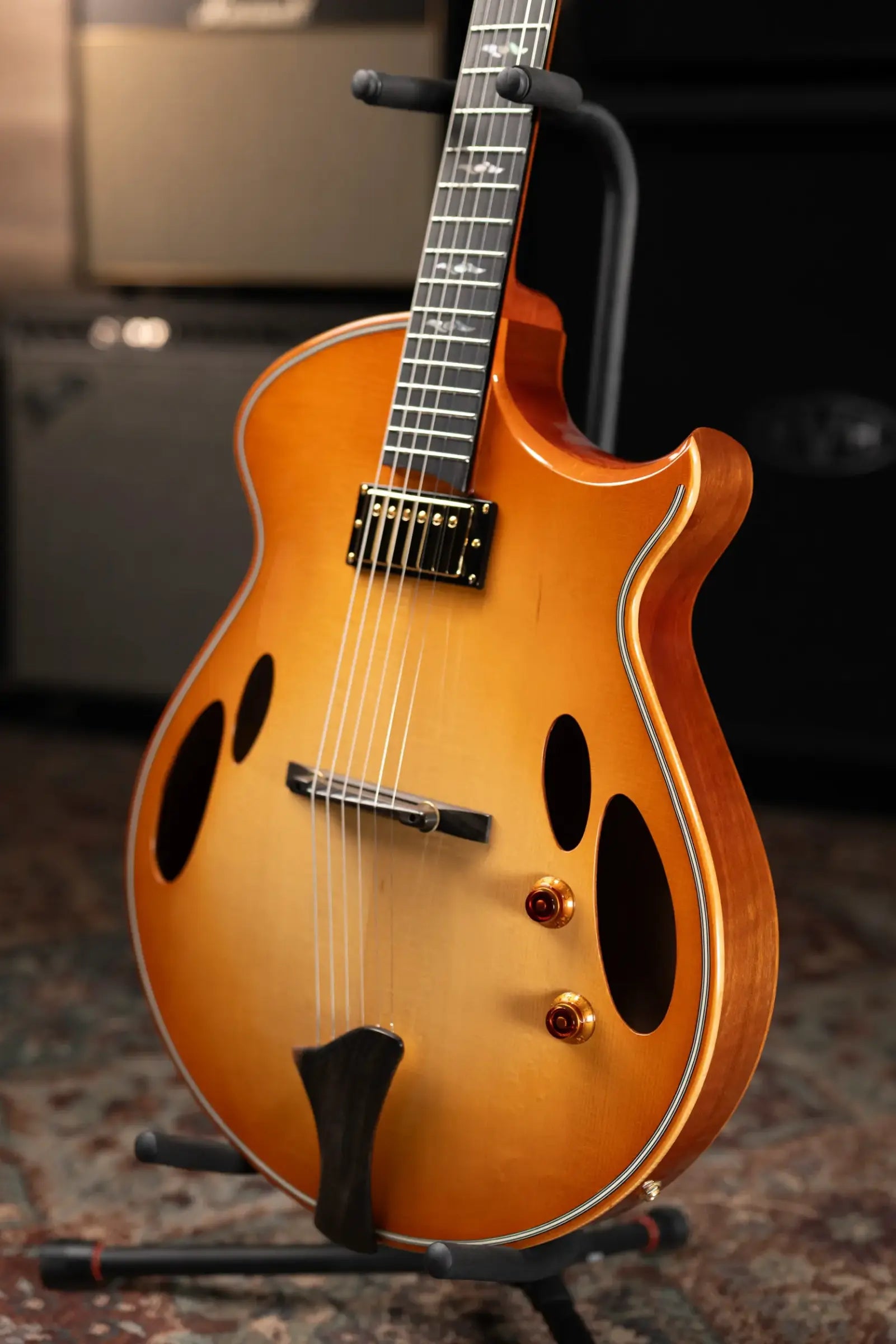 Eastman ER4 El Ray Otto D'ambrosio Signature Hollowbody Electric Guitar - Pomonaburst with Hardshell Case
