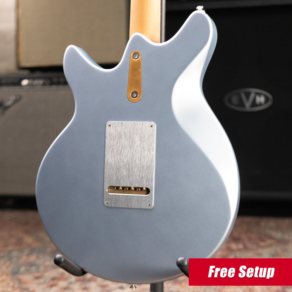 Eastman FullerTone DC'62 Electric Guitar - Ice Blue Metallic with Padded Gig Bag