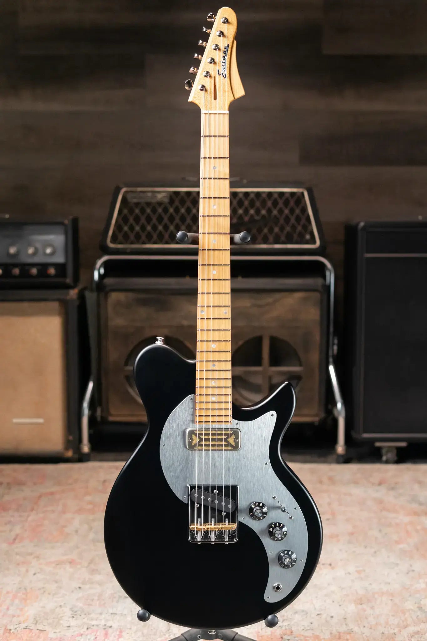 Eastman FullerTone Series SC Electric Guitar - Moss Black with Padded Gig Bag