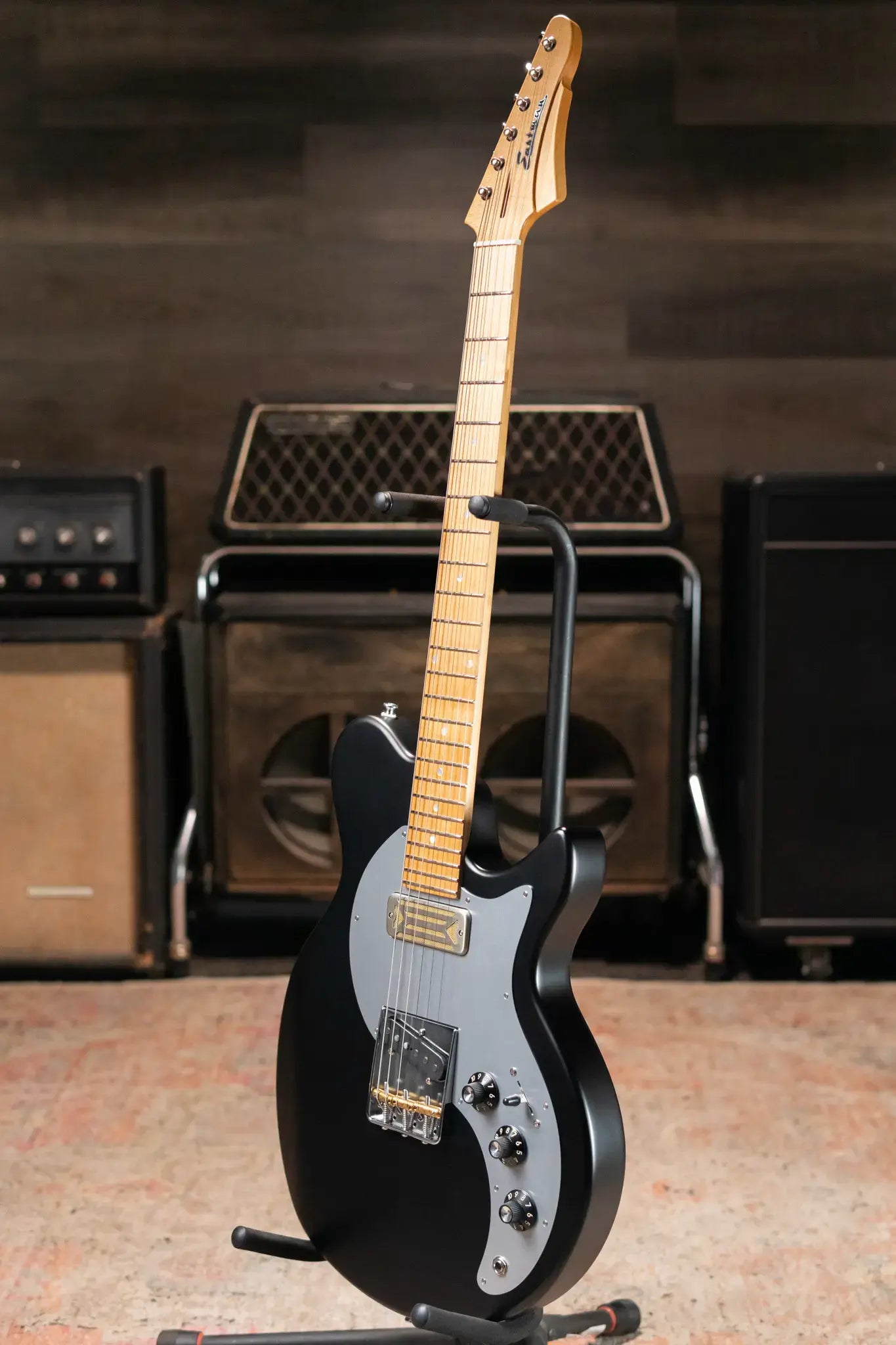 Eastman FullerTone Series SC Electric Guitar - Moss Black with Padded Gig Bag