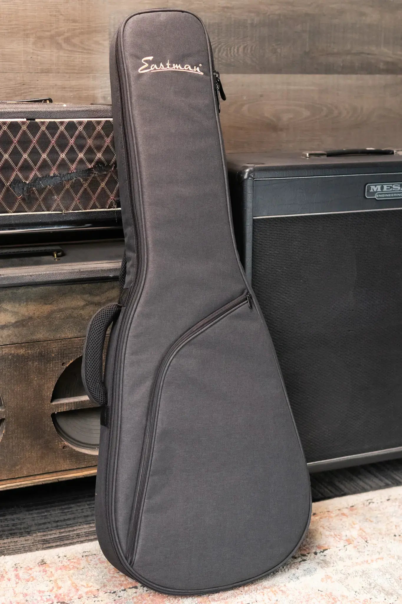 Eastman FullerTone Series SC Electric Guitar - Moss Black with Padded Gig Bag