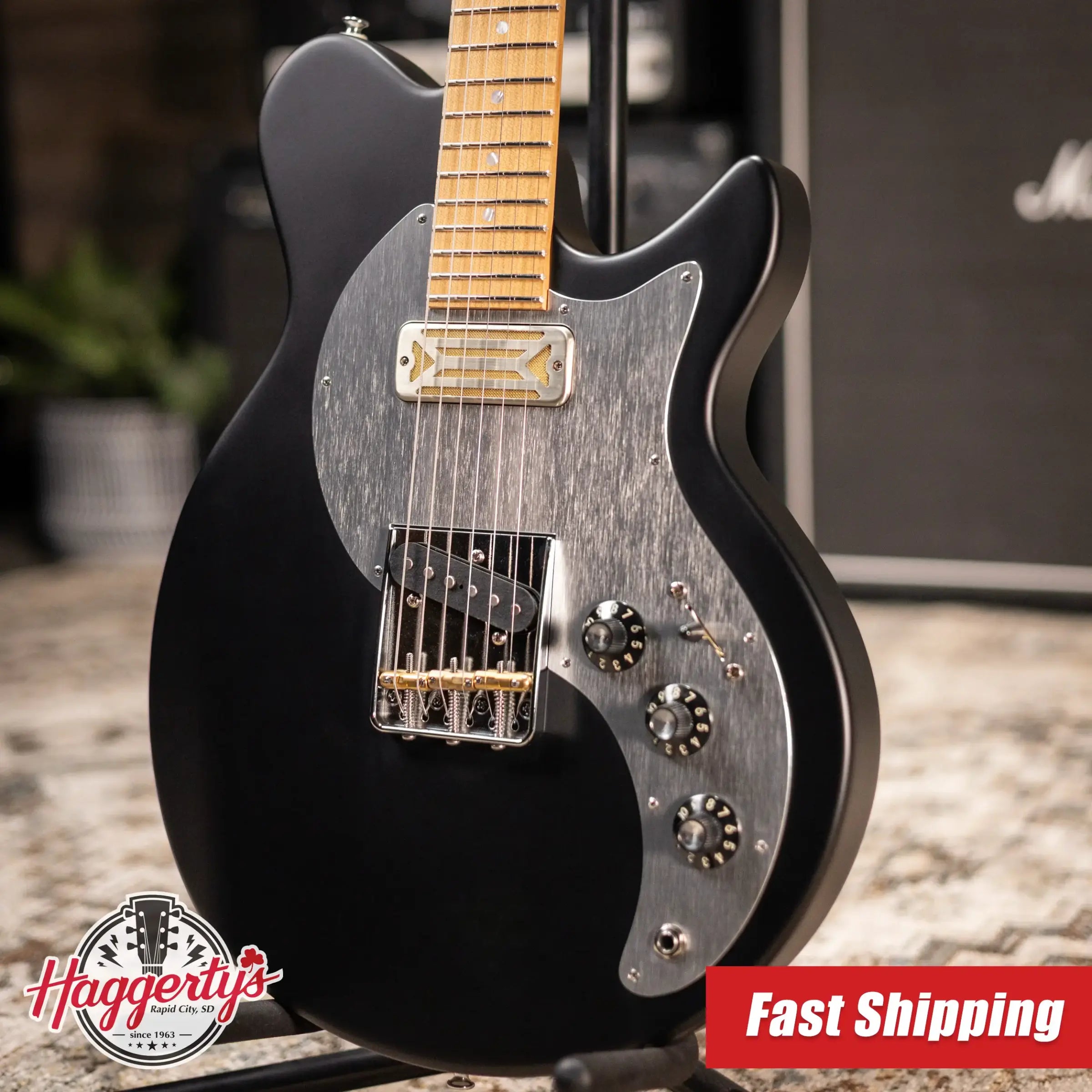 Eastman Fullertone SC '52 Electric Guitar - Moss Black with Gig Bag