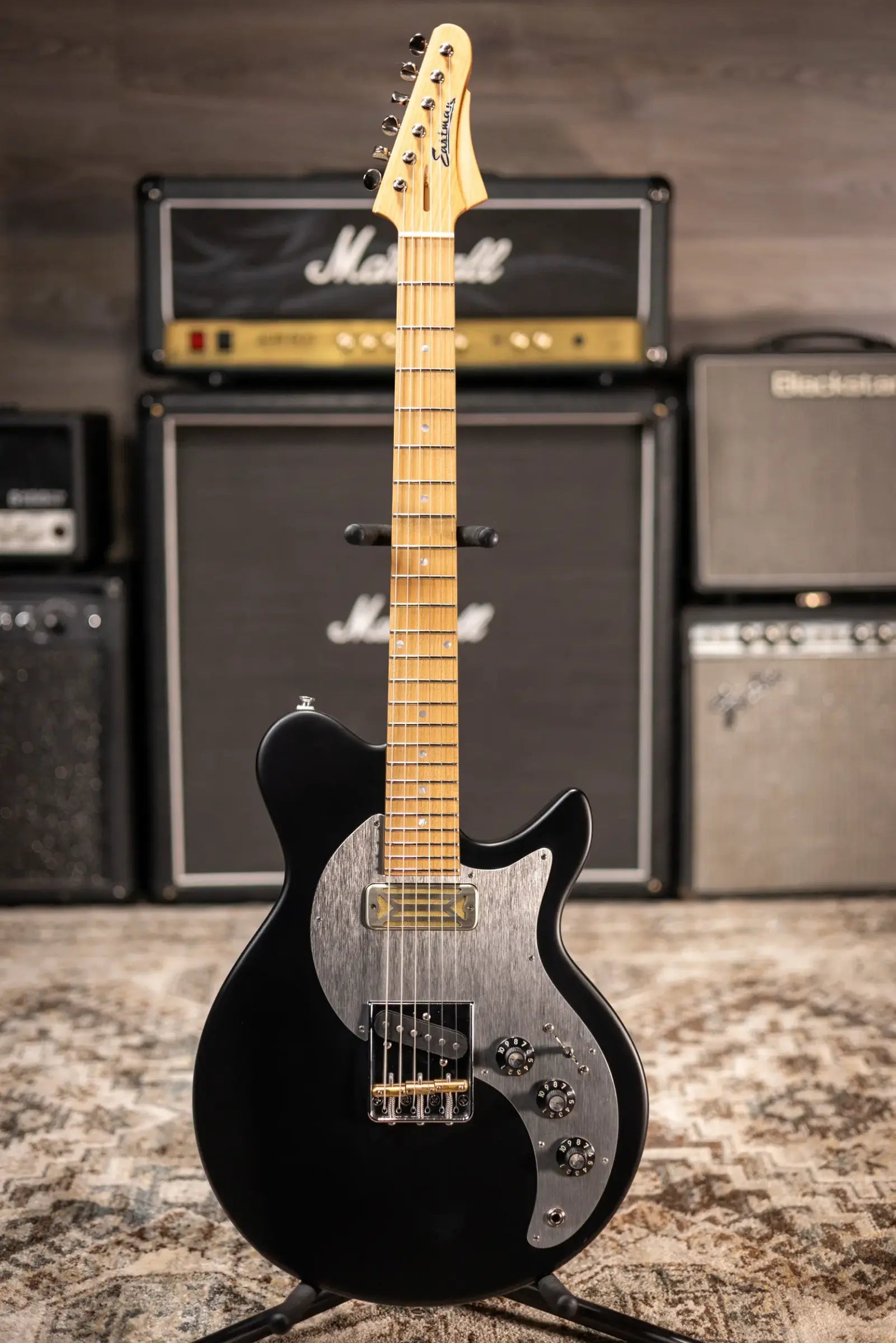 Eastman Fullertone SC '52 Electric Guitar - Moss Black with Gig Bag