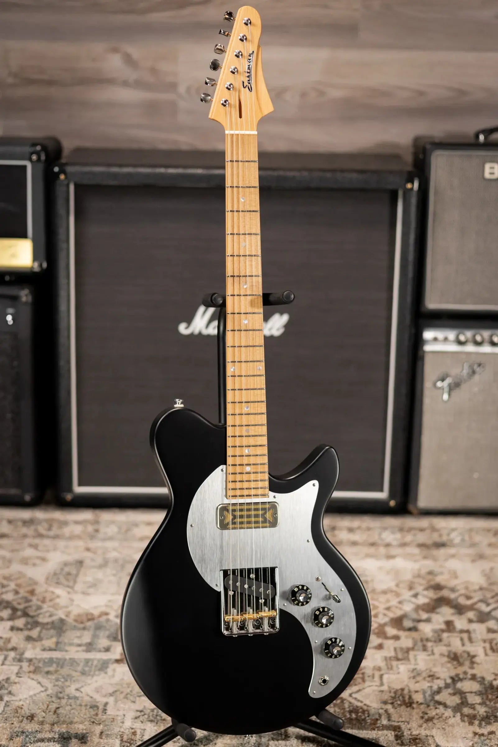 Eastman Fullertone SC '52 Electric Guitar - Moss Black with Gig Bag