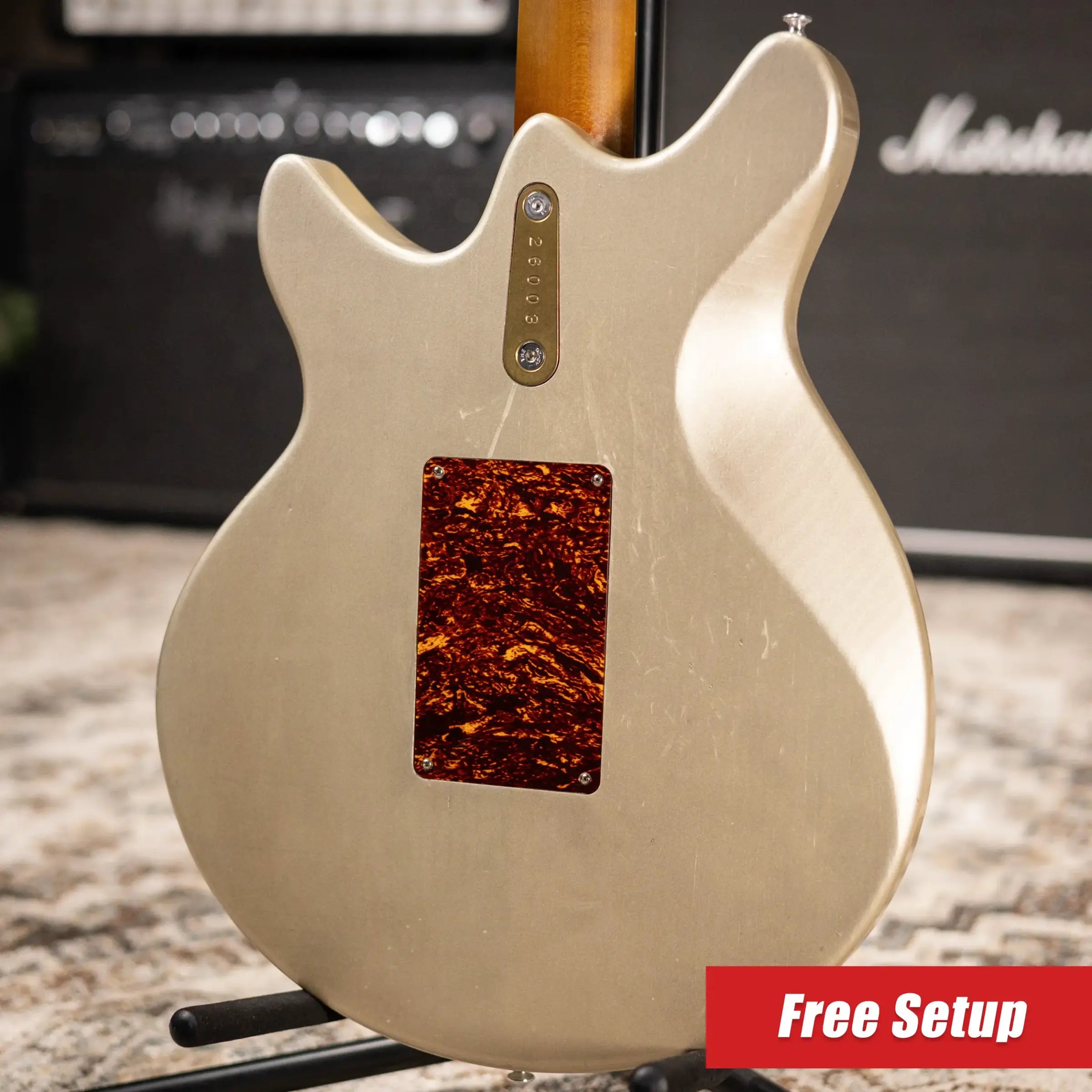 Eastman Kauffmann Series DC Deluxe - Made in Holland - Light Relic Electric Guitar - Shoreline Gold