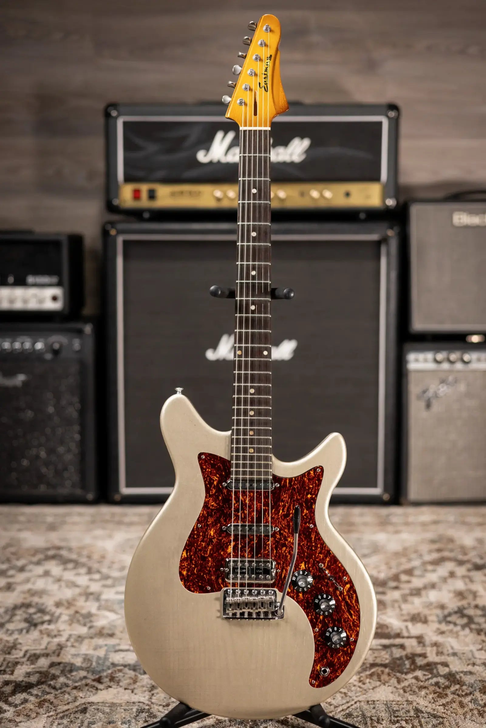Eastman Kauffmann Series DC Deluxe - Made in Holland - Light Relic Electric Guitar - Shoreline Gold