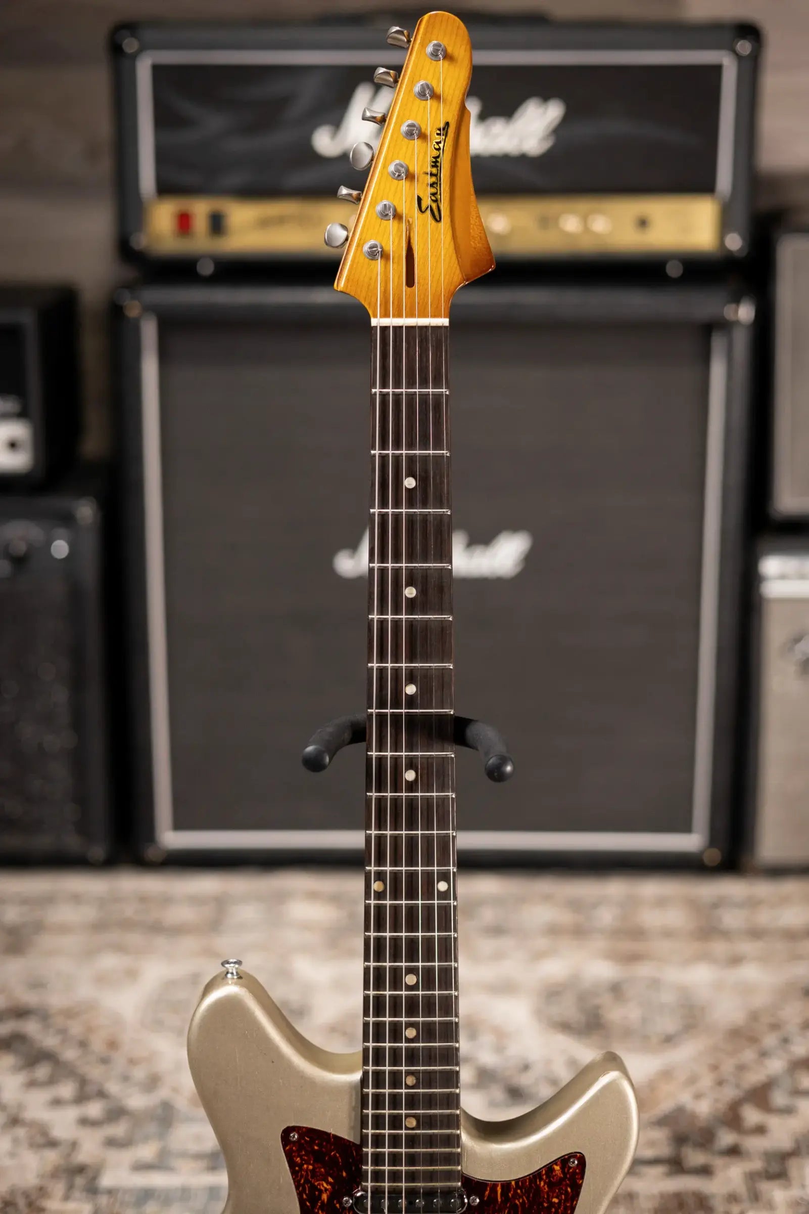 Eastman Kauffmann Series DC Deluxe - Made in Holland - Light Relic Electric Guitar - Shoreline Gold