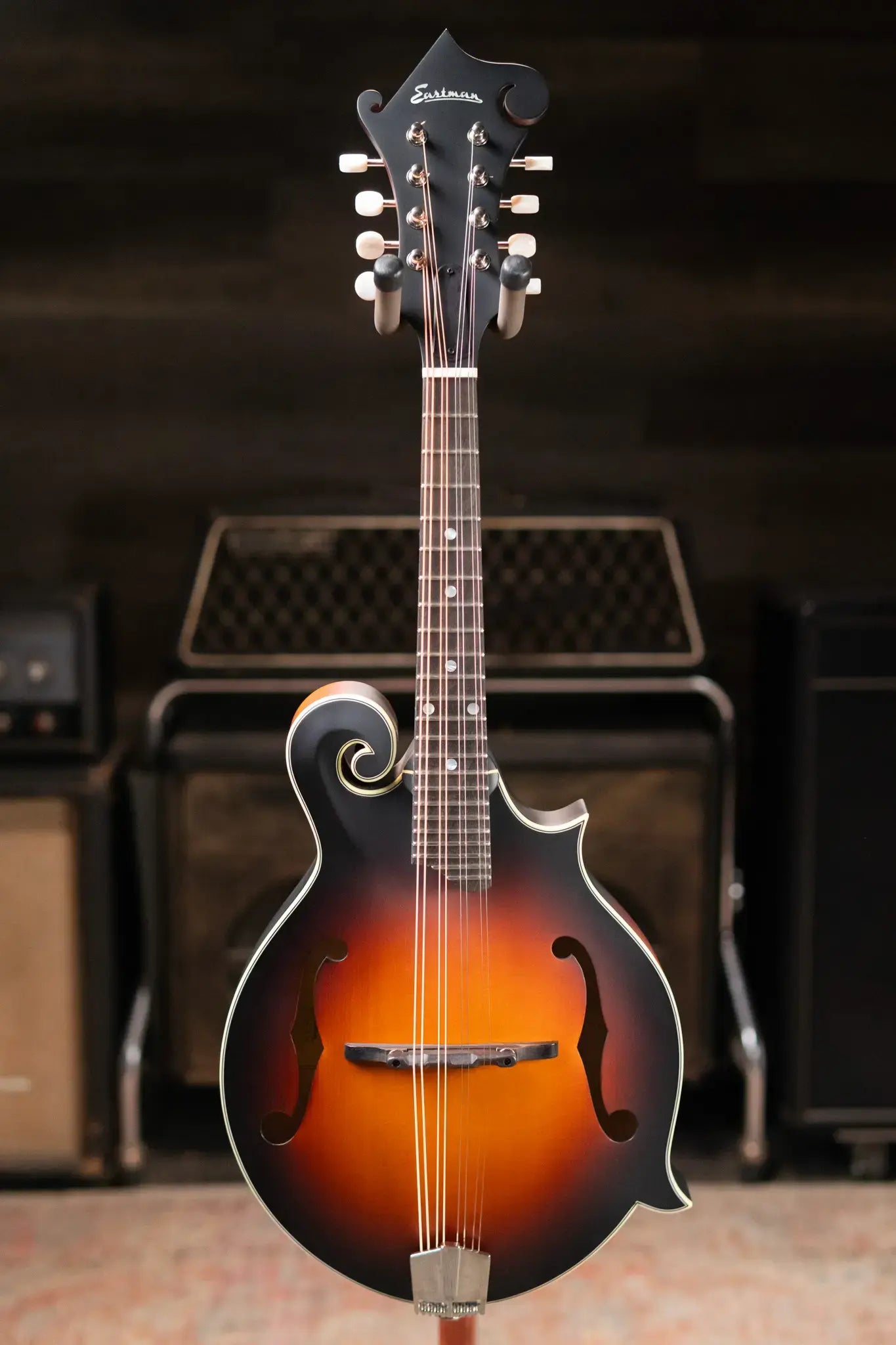 Eastman MD315E-SB F-Style Acoustic/Electric Mandolin - Sunburst with Gig Bag