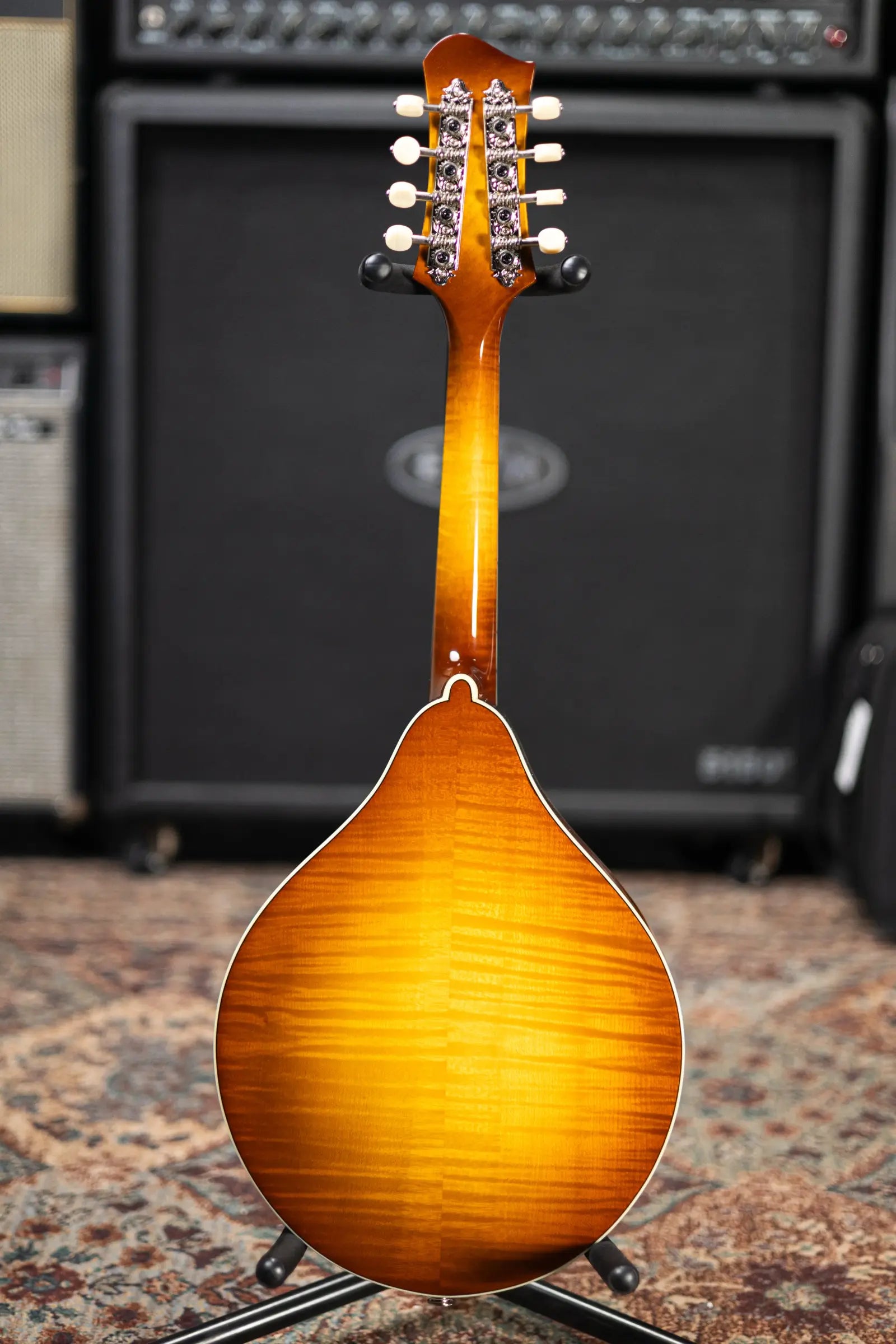 Eastman MD605-GB A-Style Acoustic/Electric Mandolin - Gold Burst with Hardshell Case