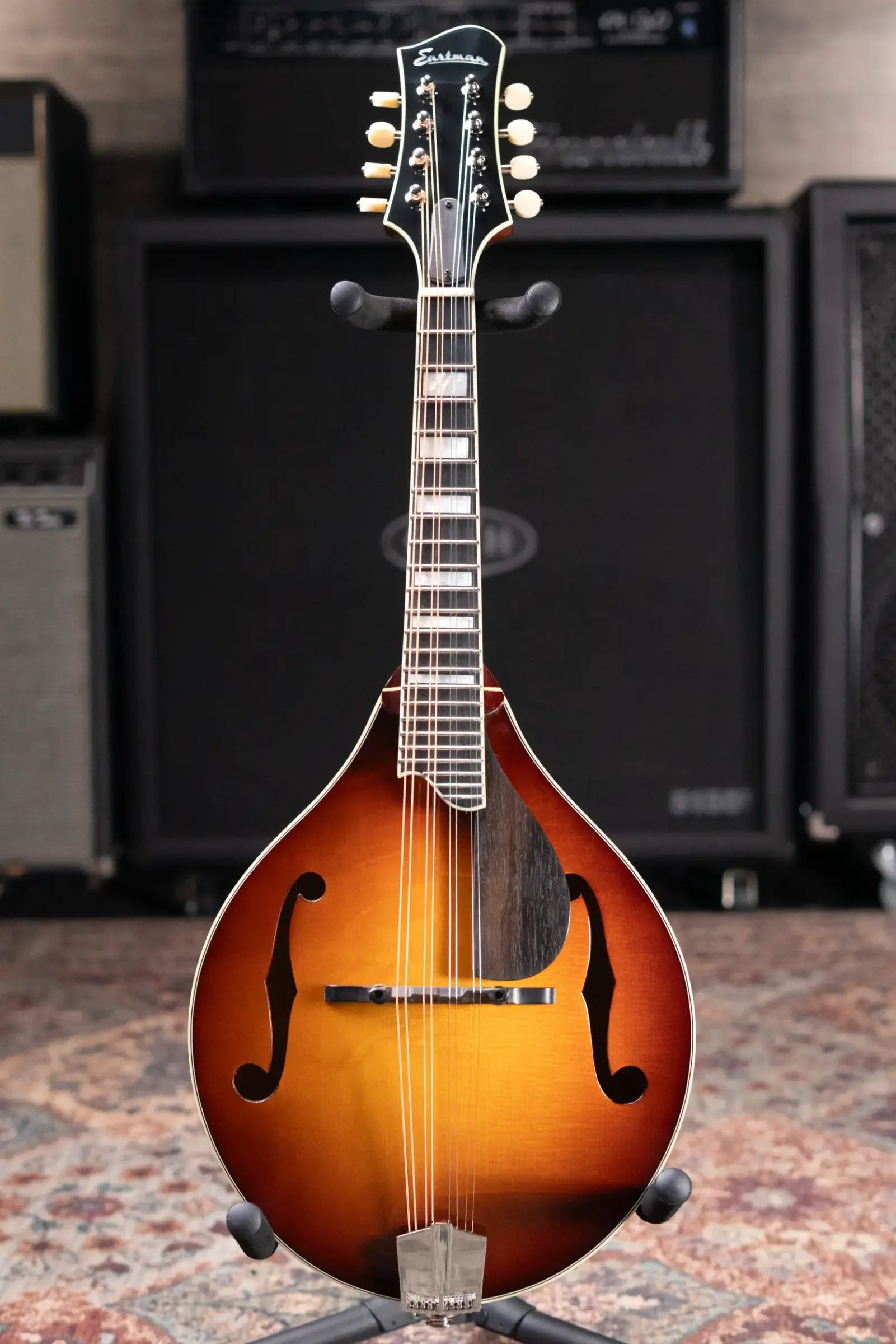 Eastman MD605-GB A-Style Acoustic/Electric Mandolin - Goldburst with Hardshell Case