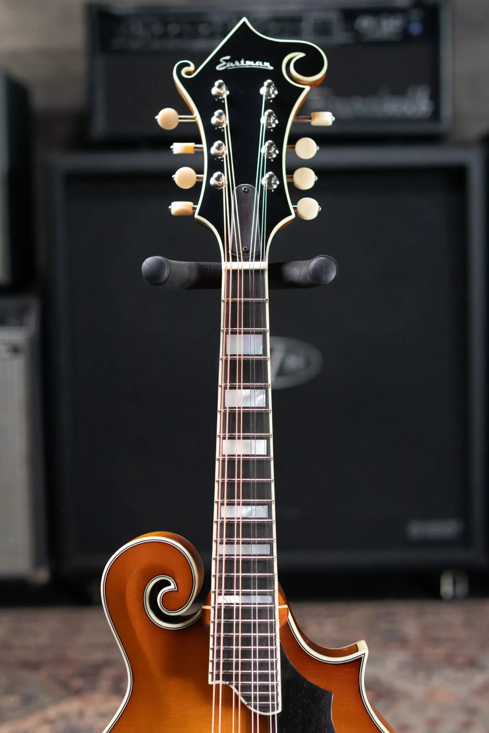 Eastman MD615-GB F-Style Acoustic/Electric Mandolin - Goldburst with Hardshell Case