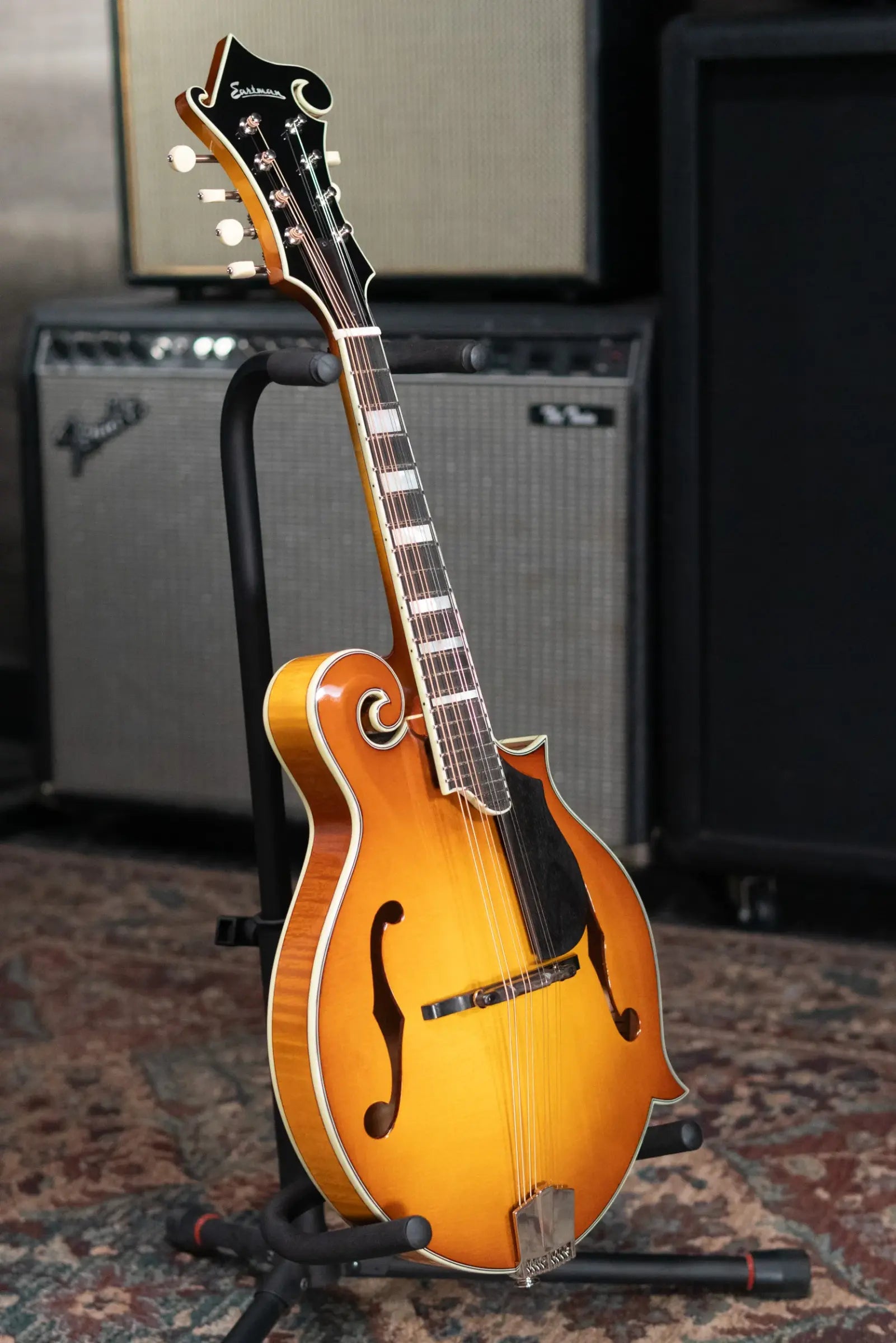 Eastman MD615-GB F-Style Acoustic/Electric Mandolin - Goldburst with Hardshell Case
