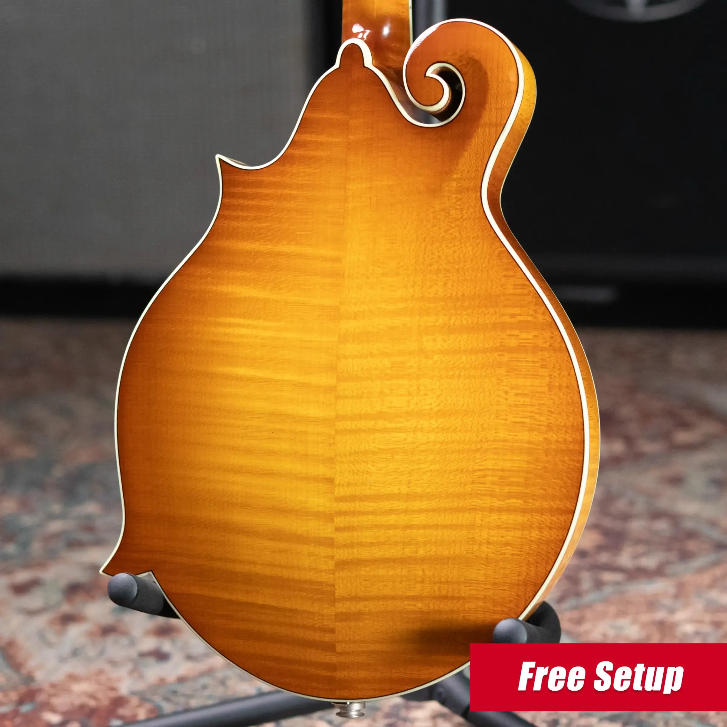Eastman MD615-GB F-Style Acoustic/Electric Mandolin - Goldburst with Hardshell Case